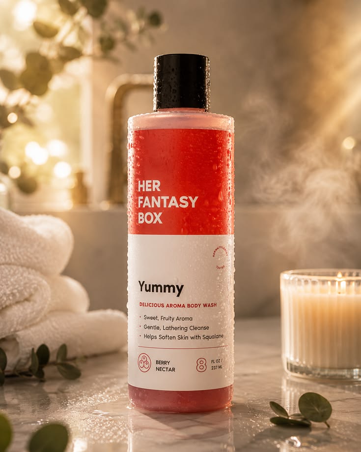Her Fantasy Box Yummy Body Wash: A Fruity Shower Gel for Your Self-Care Routine