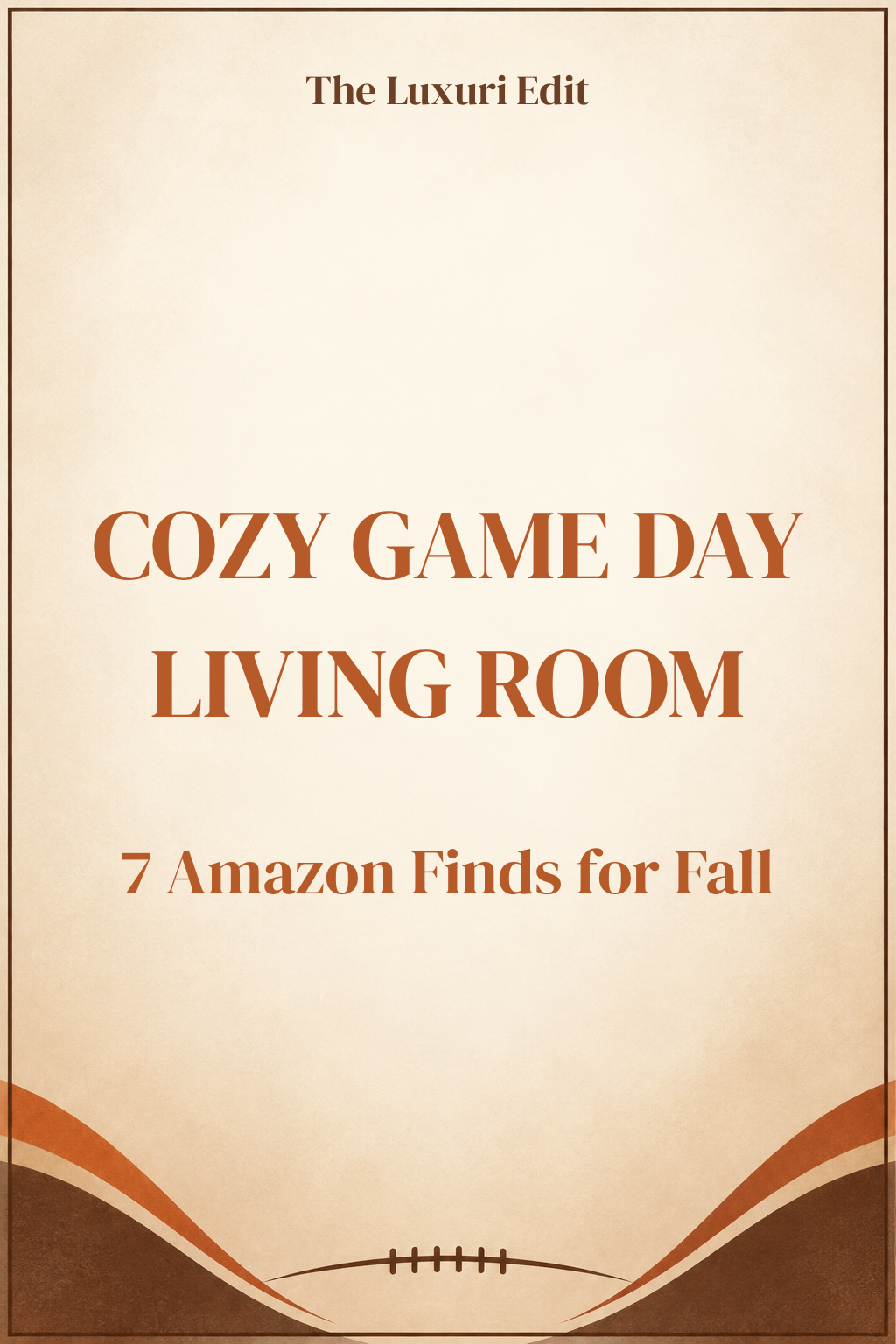 7 Cozy Game Day Living Room Amazon Finds for Fall