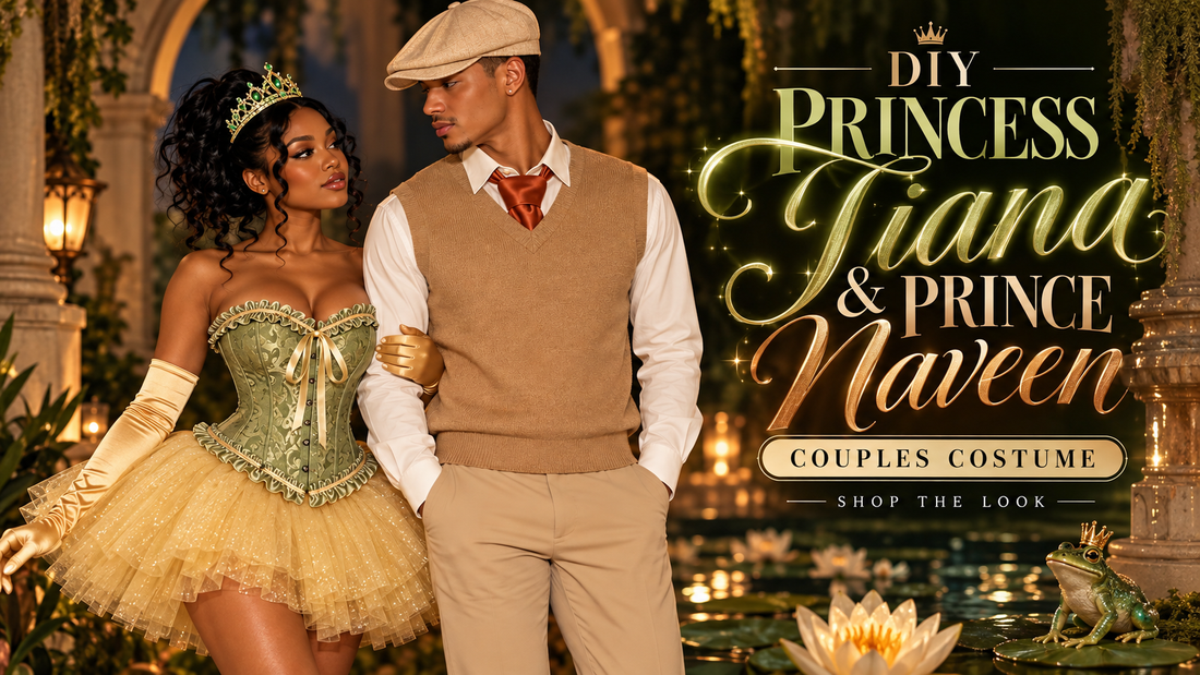 DIY Princess Tiana & Prince Naveen Couples Costume 👑🐸
