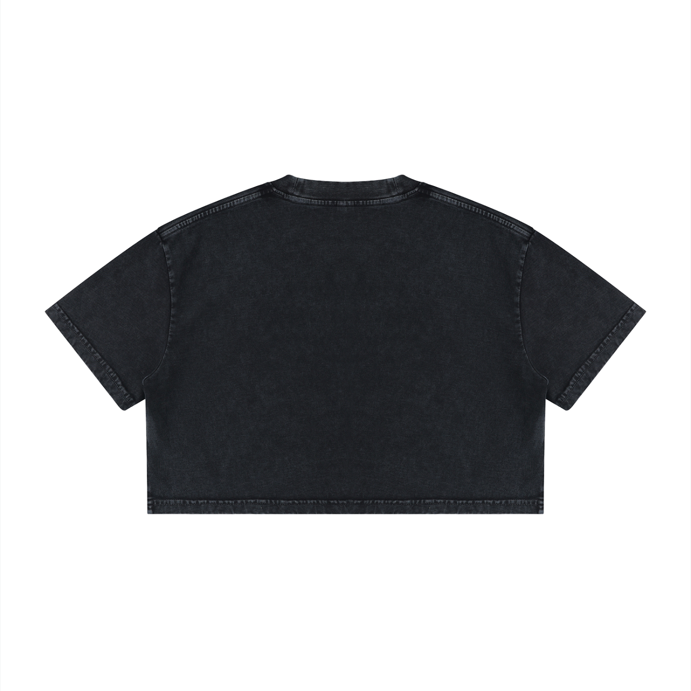 The Luxuri Girl Mineral Wash Cotton Crop T-Shirt