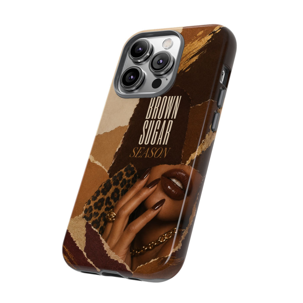 Brown Sugar Season Leopard Collage Phone Case