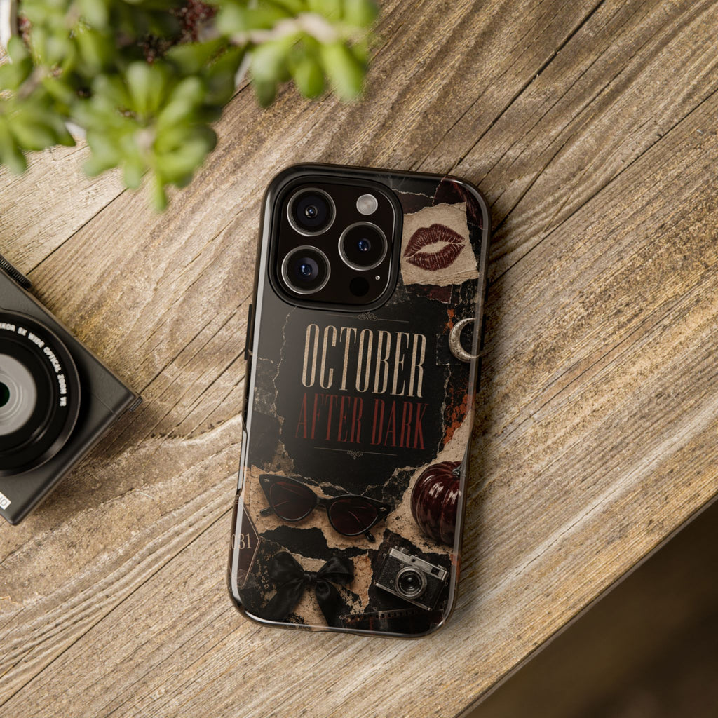 October After Dark Gothic Collage Phone Case