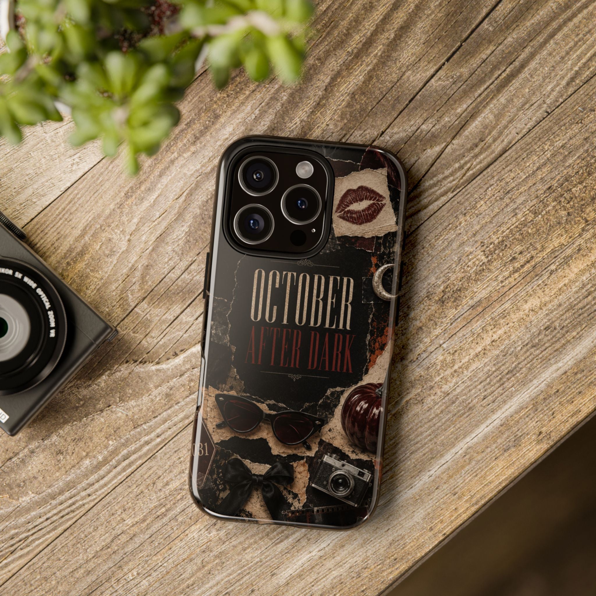 October After Dark Gothic Collage Phone Case