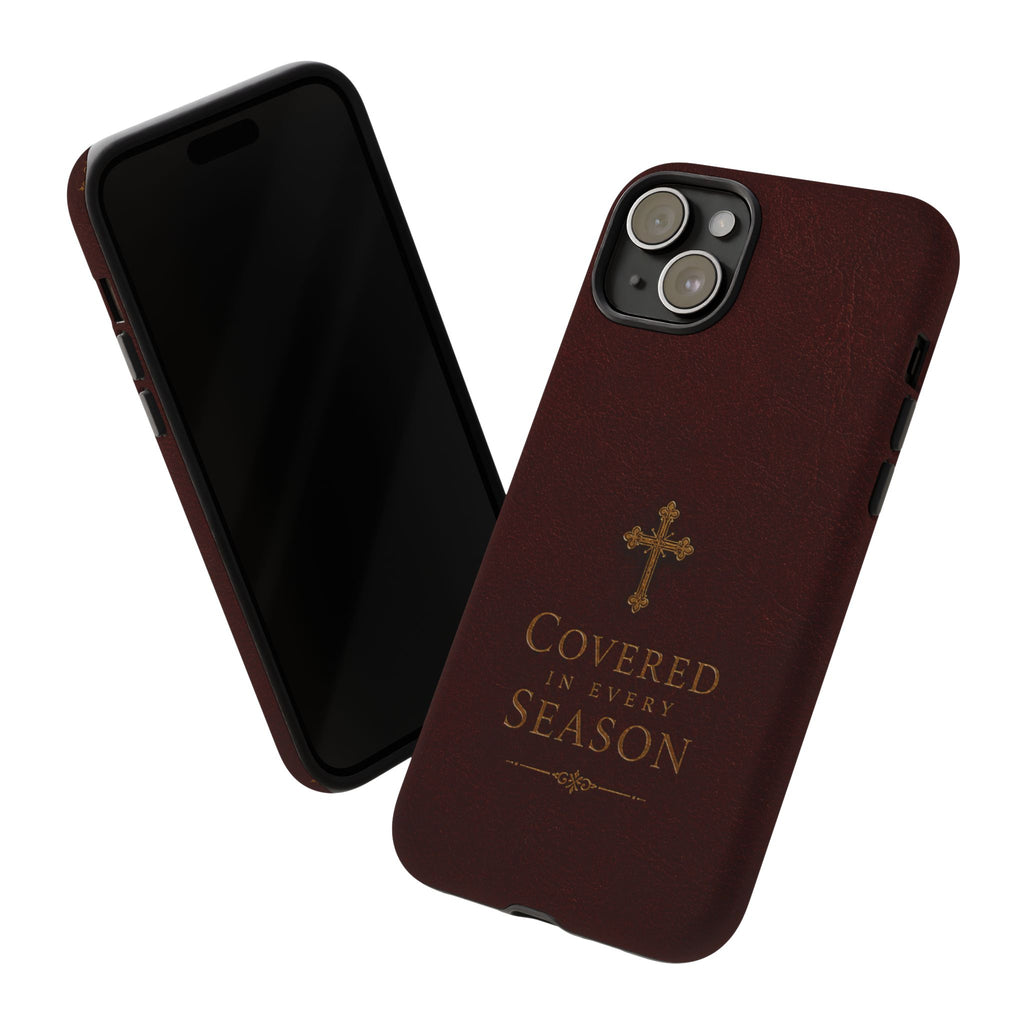 Covered in Every Season Christian Cross Phone Case