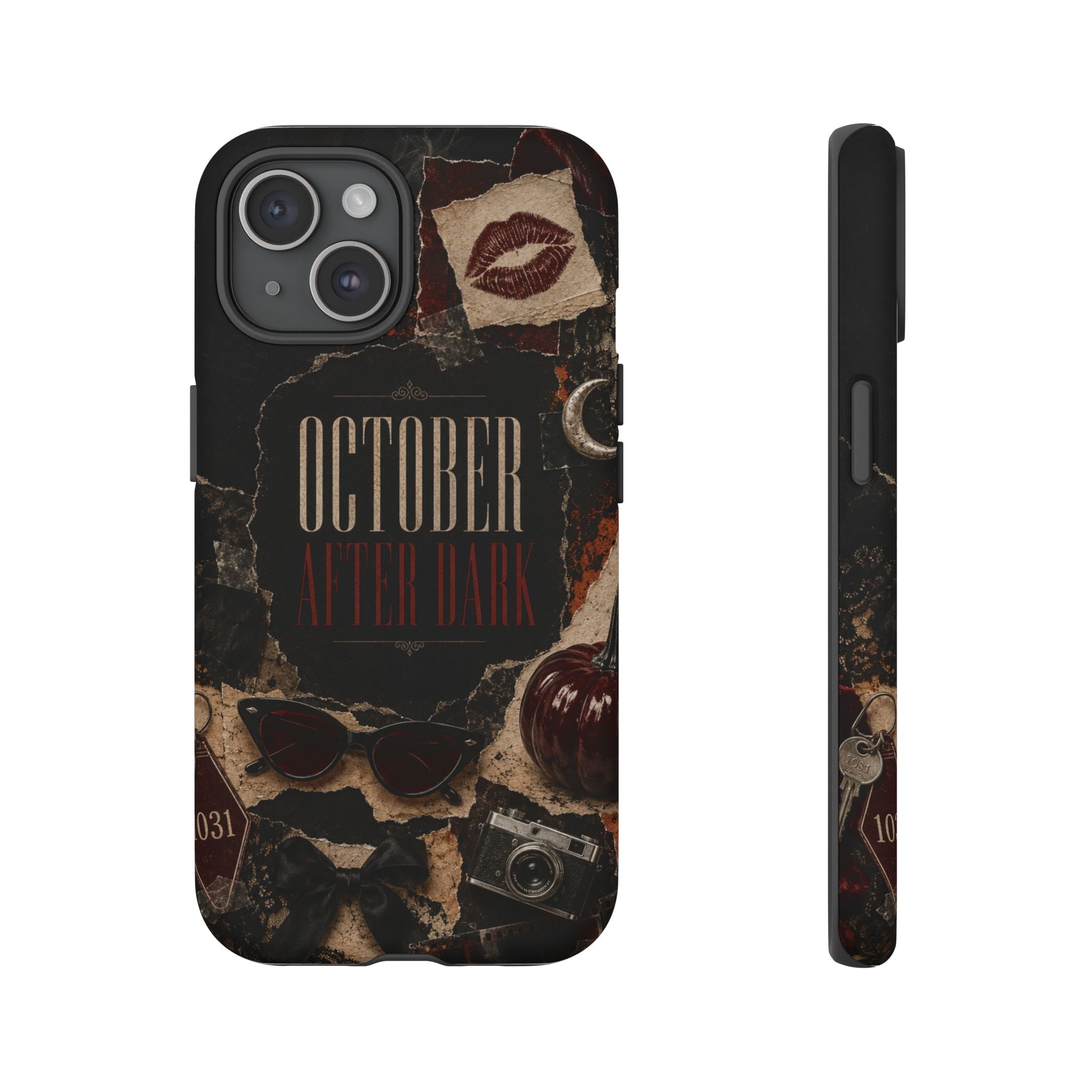 October After Dark Gothic Collage Phone Case