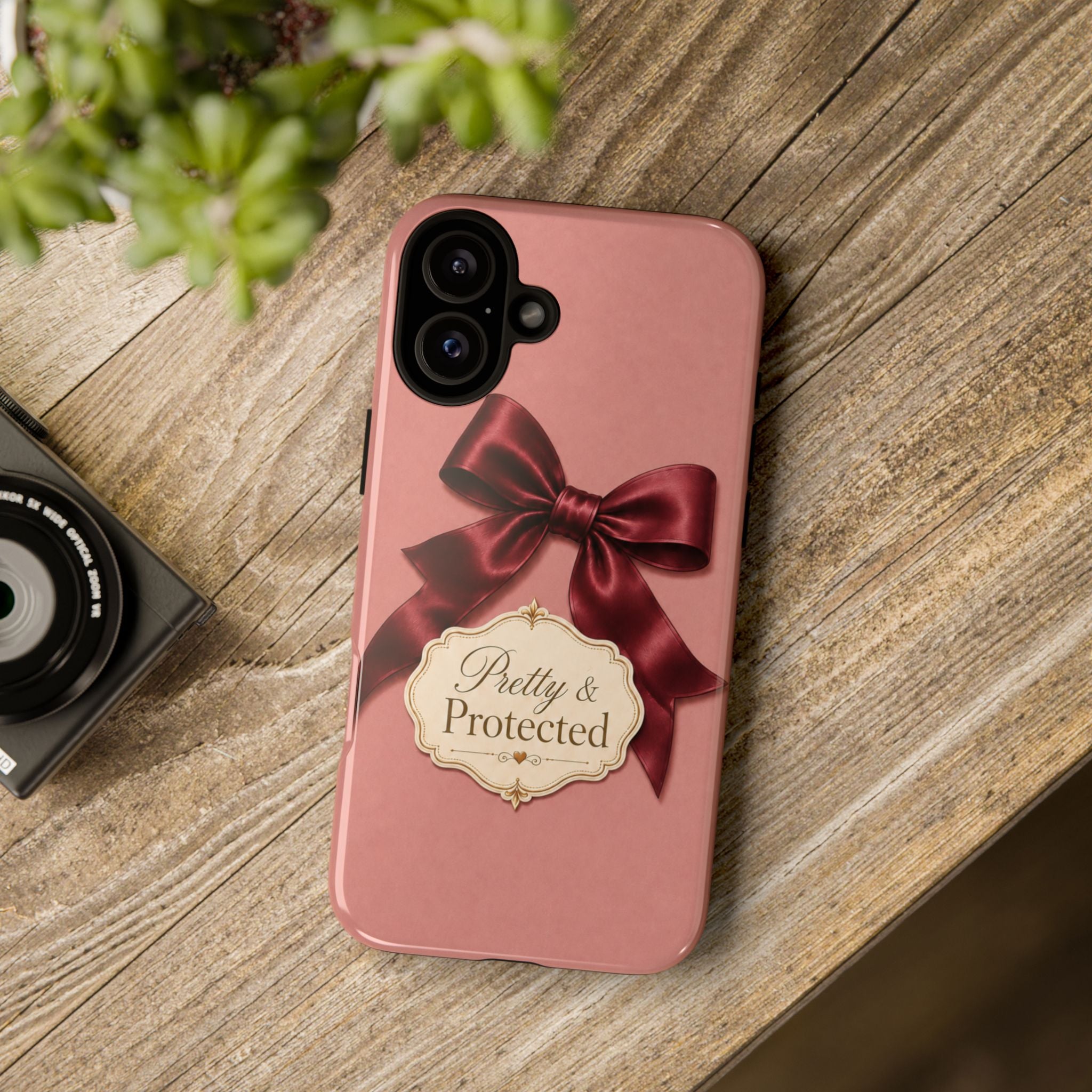 Pretty & Protected Bow Christian Phone Case