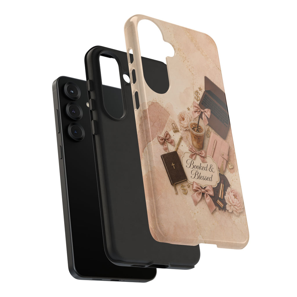 Booked & Blessed Christian Book Lover Phone Case
