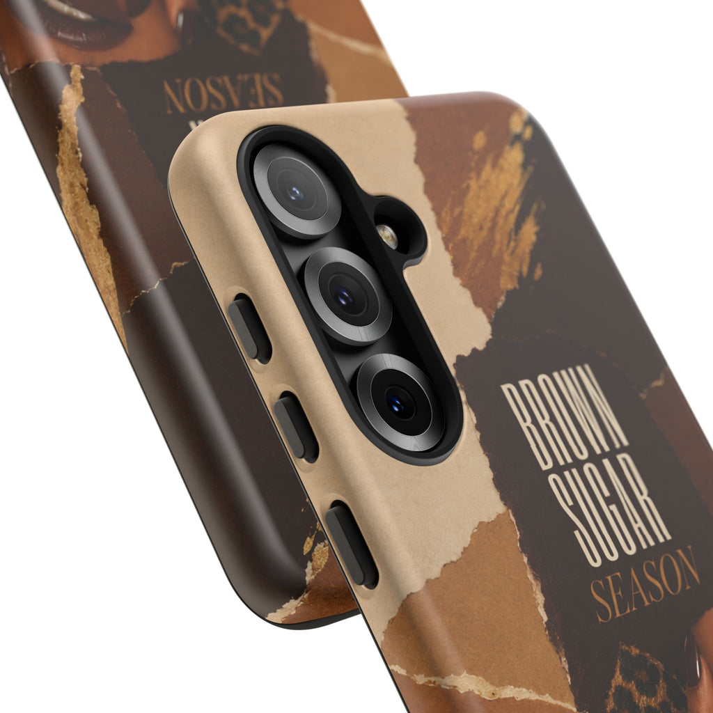 Brown Sugar Season Leopard Collage Phone Case