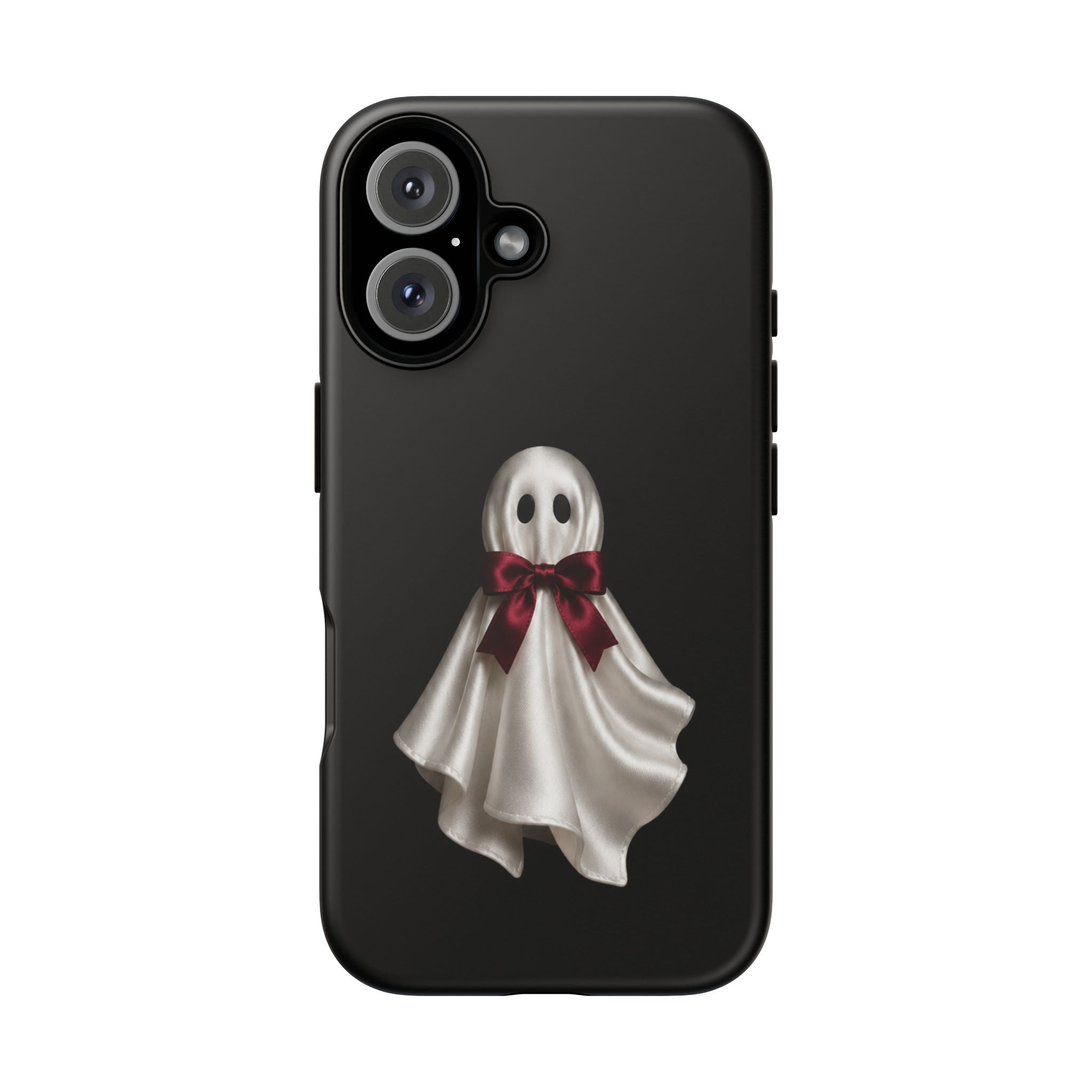 Burgundy Bow Ghost Spooky Phone Case