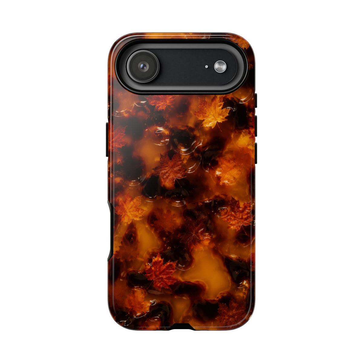 Amber Autumn Maple Leaf Phone Case