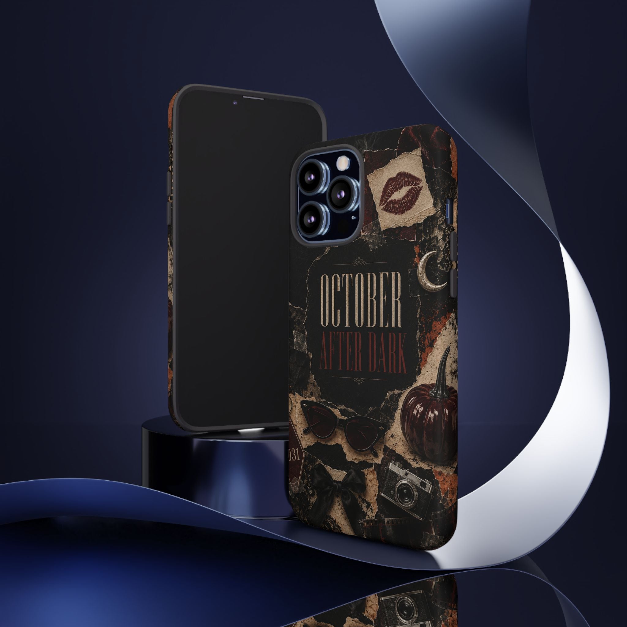 October After Dark Gothic Collage Phone Case