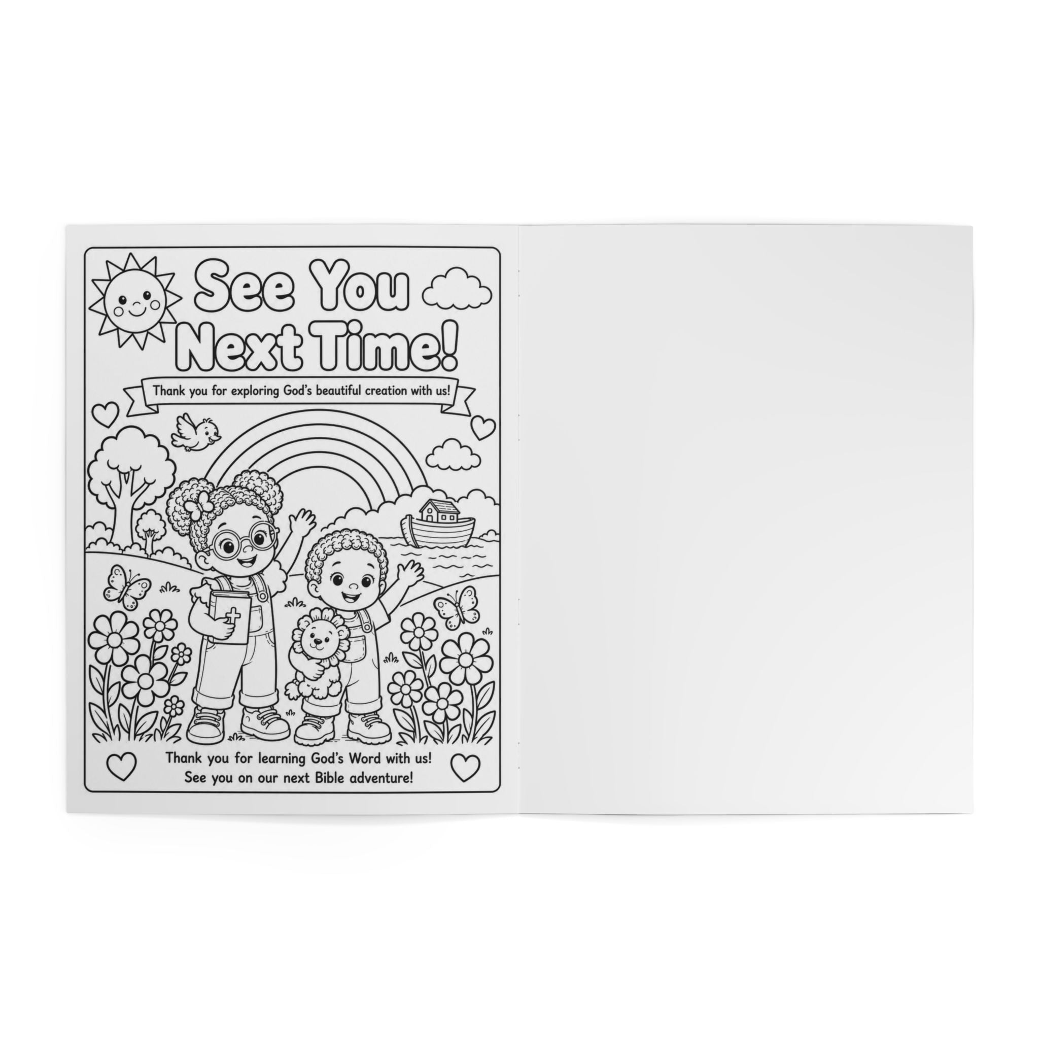 Faithful Little Hearts: God's Beautiful Creation| Christian Bible Activity and Coloring Book for Kids