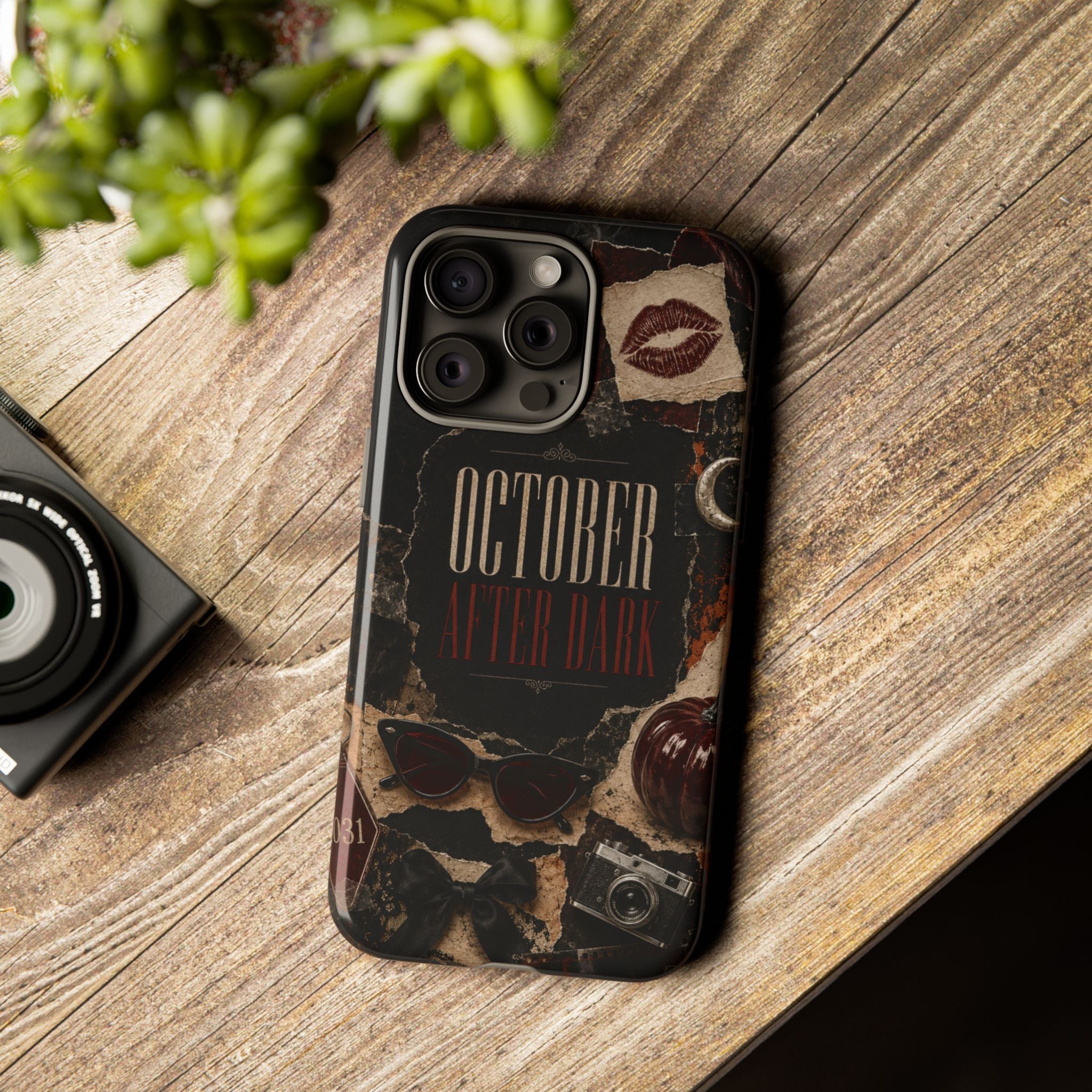 October After Dark Gothic Collage Phone Case