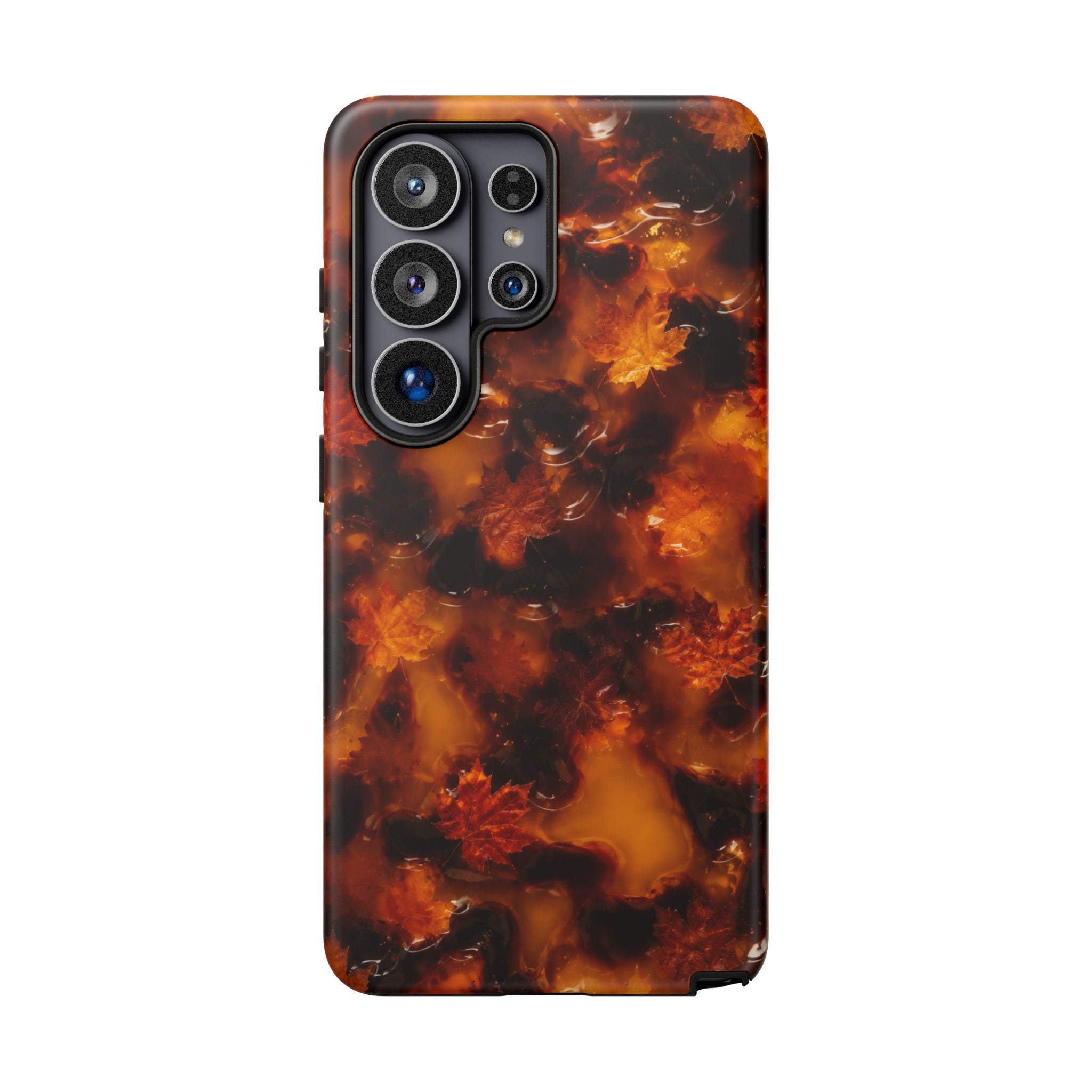 Amber Autumn Maple Leaf Phone Case