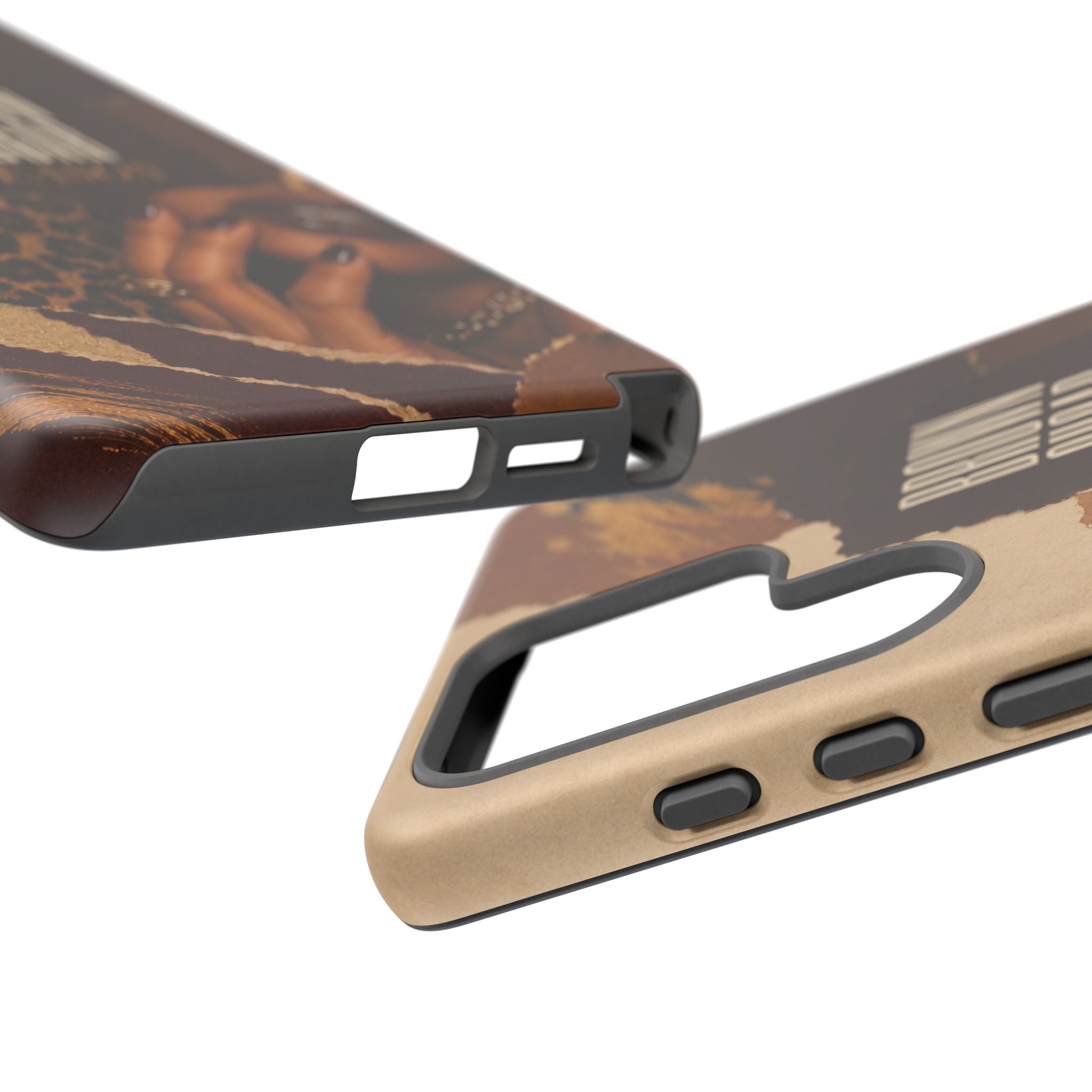 Brown Sugar Season Leopard Collage Phone Case