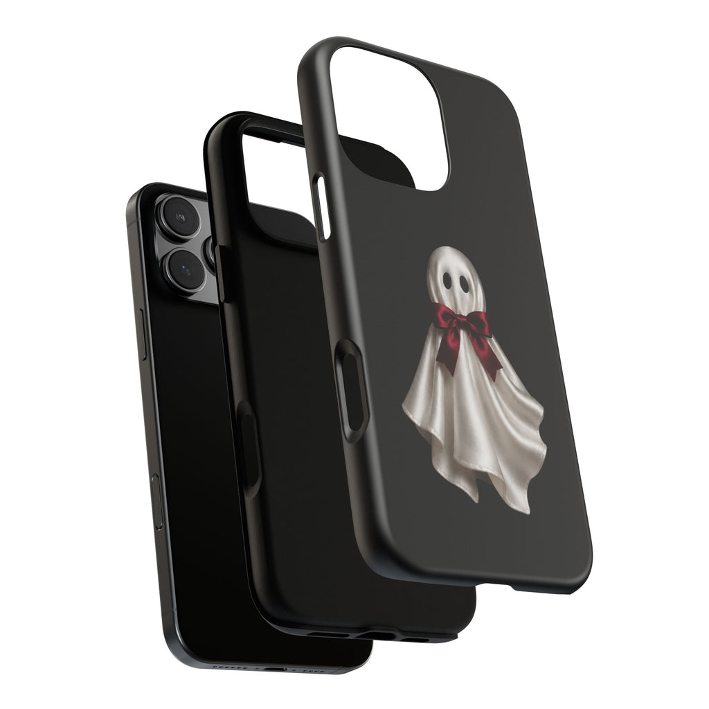 Burgundy Bow Ghost Spooky Phone Case