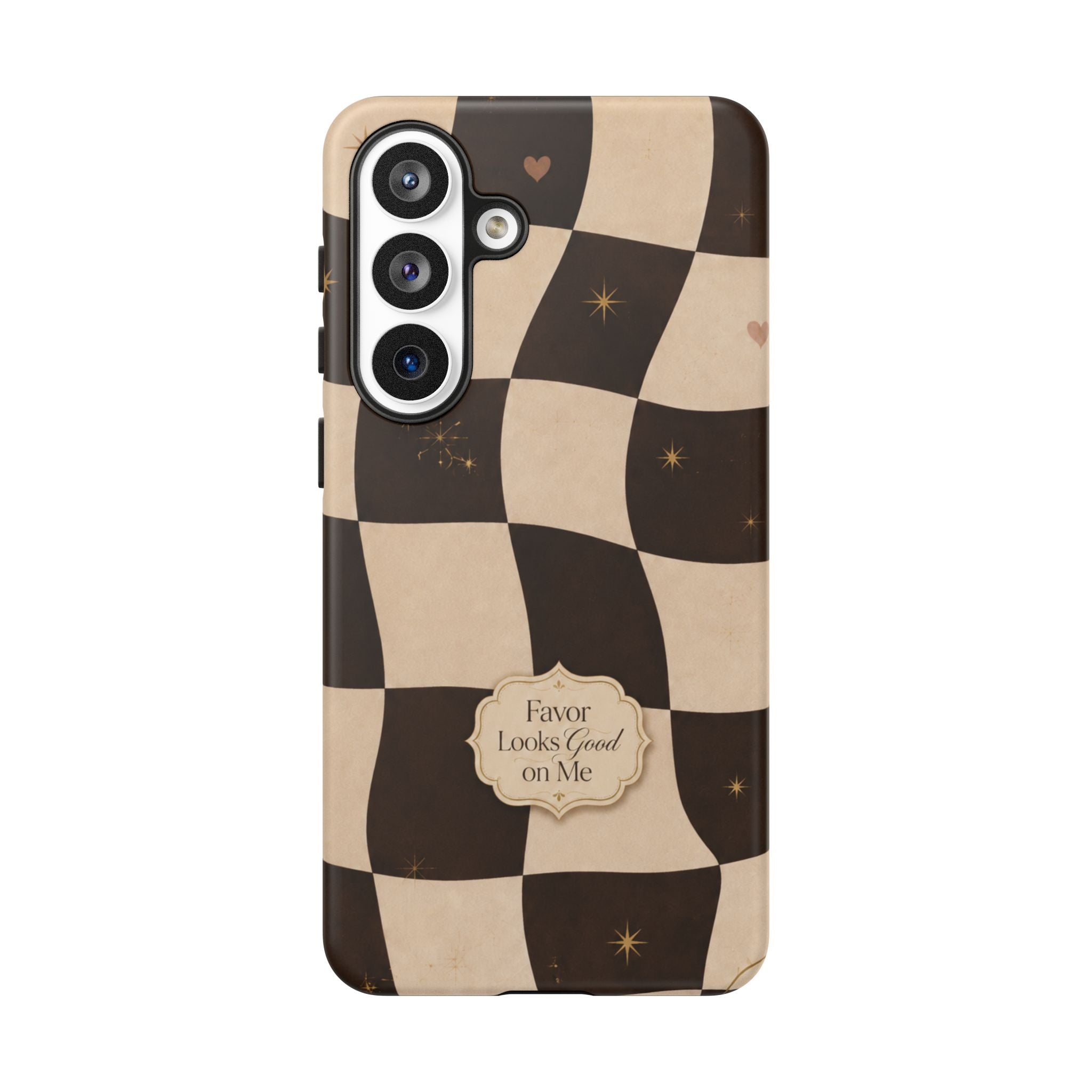 Favor Looks Good on Me Vintage Checkerboard Phone Case