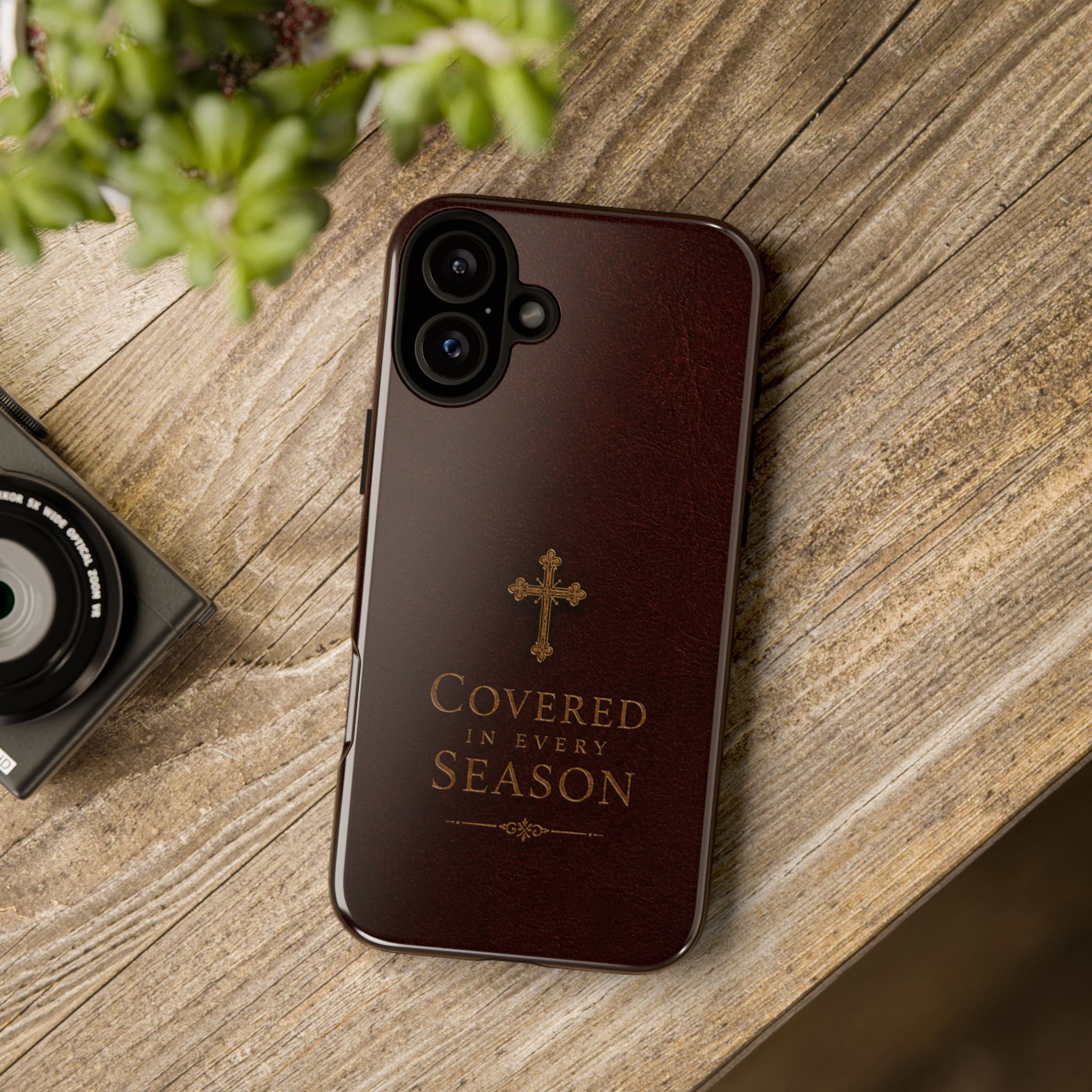 Covered in Every Season Christian Cross Phone Case