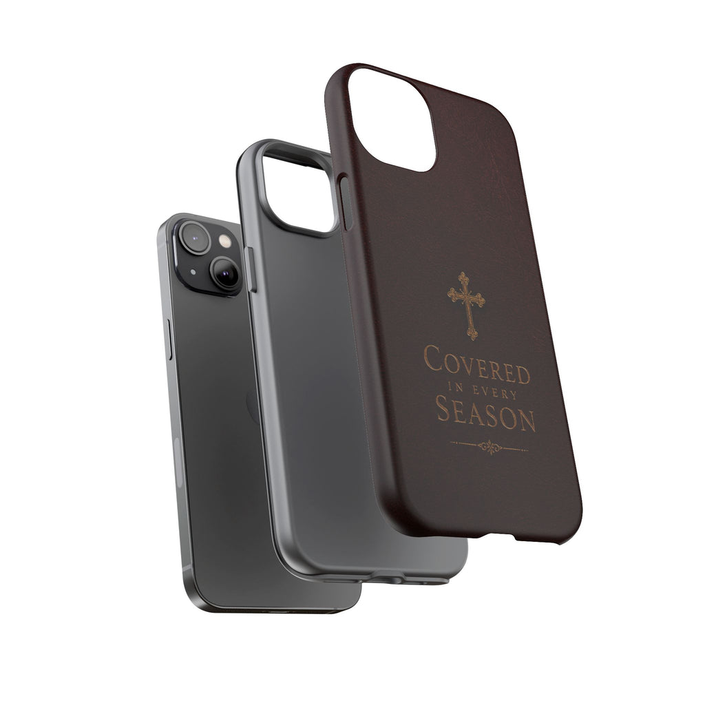 Covered in Every Season Christian Cross Phone Case