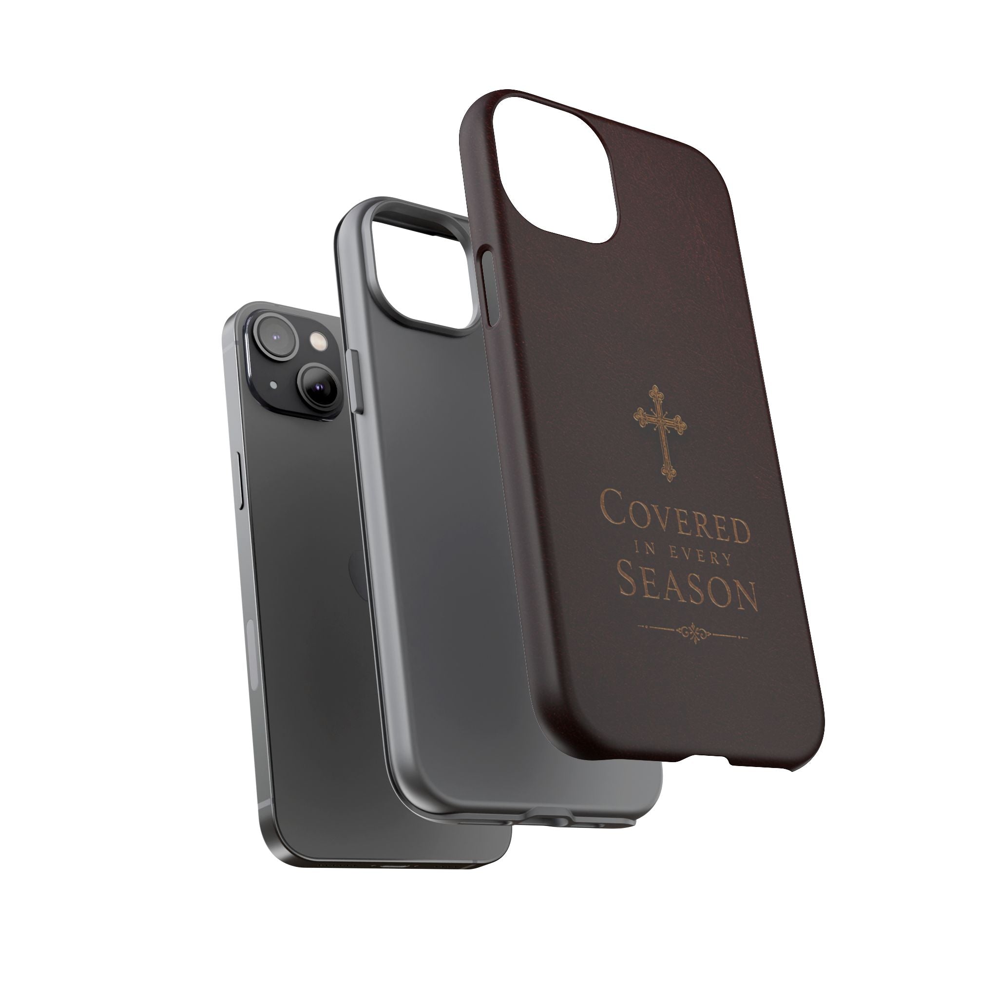 Covered in Every Season Christian Cross Phone Case