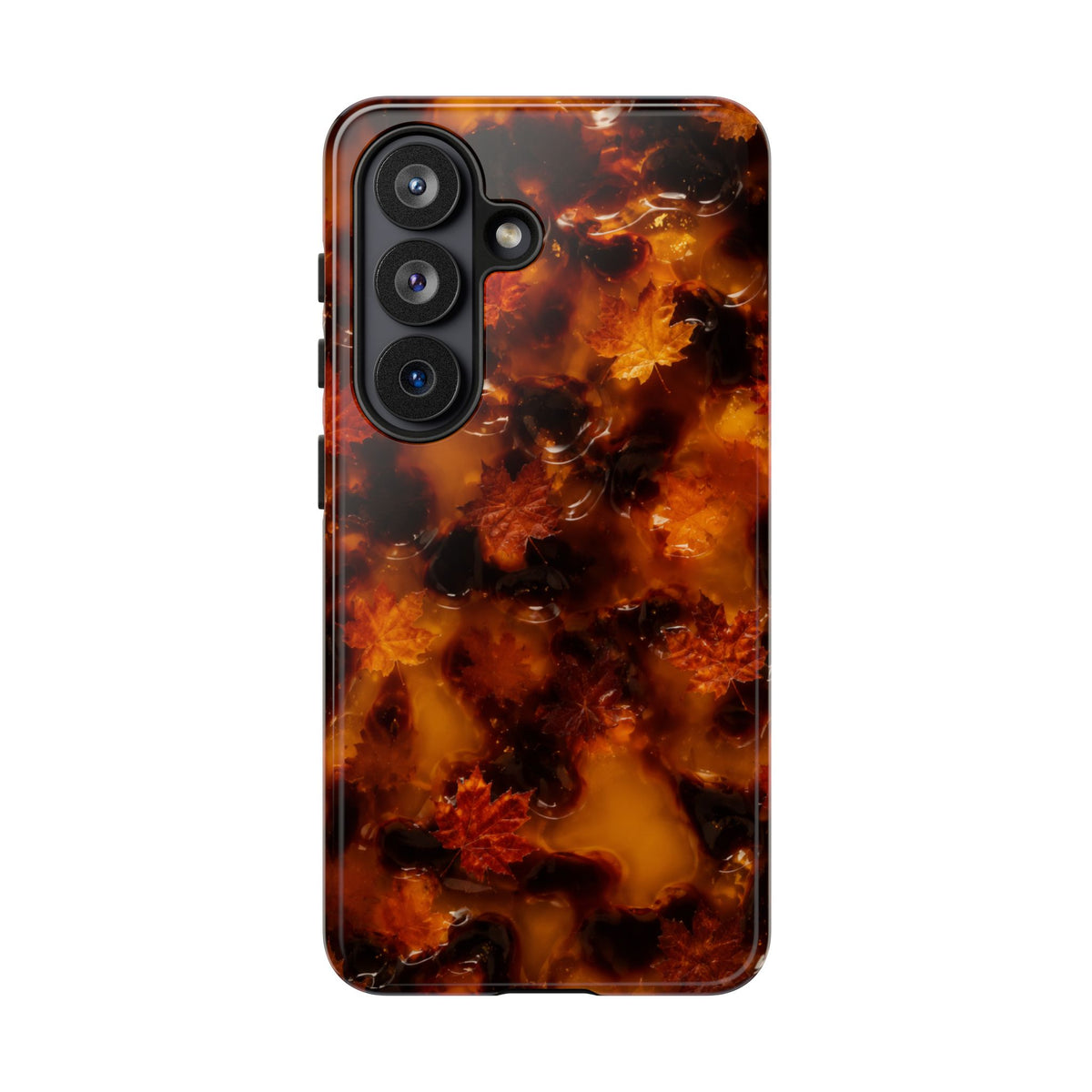 Amber Autumn Maple Leaf Phone Case