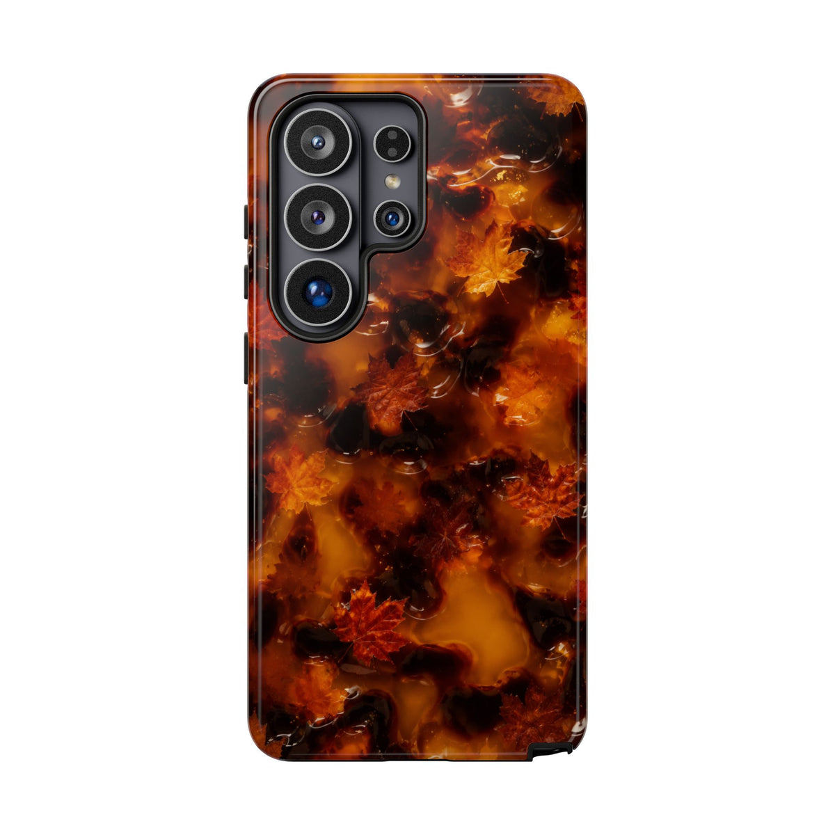 Amber Autumn Maple Leaf Phone Case
