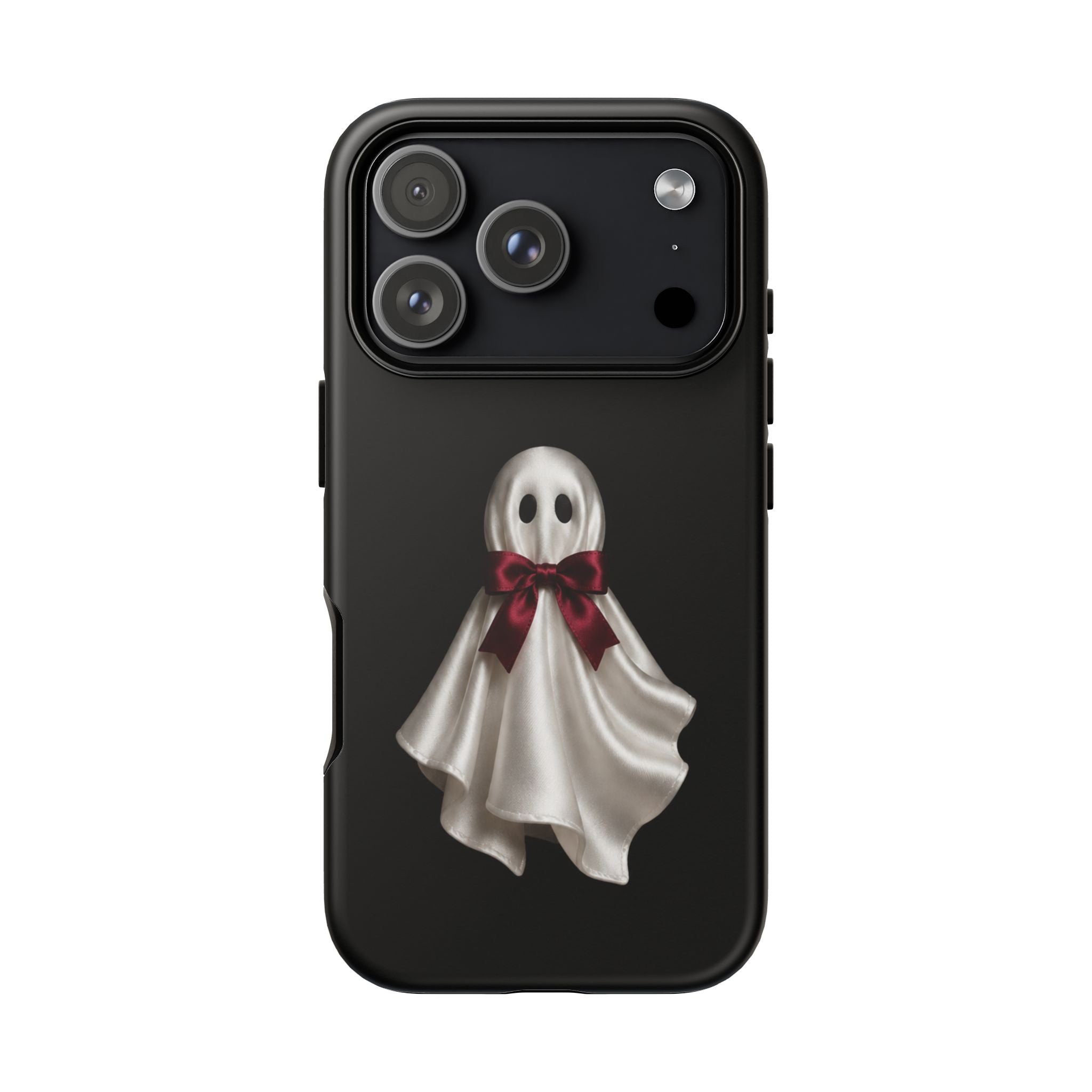 Burgundy Bow Ghost Spooky Phone Case