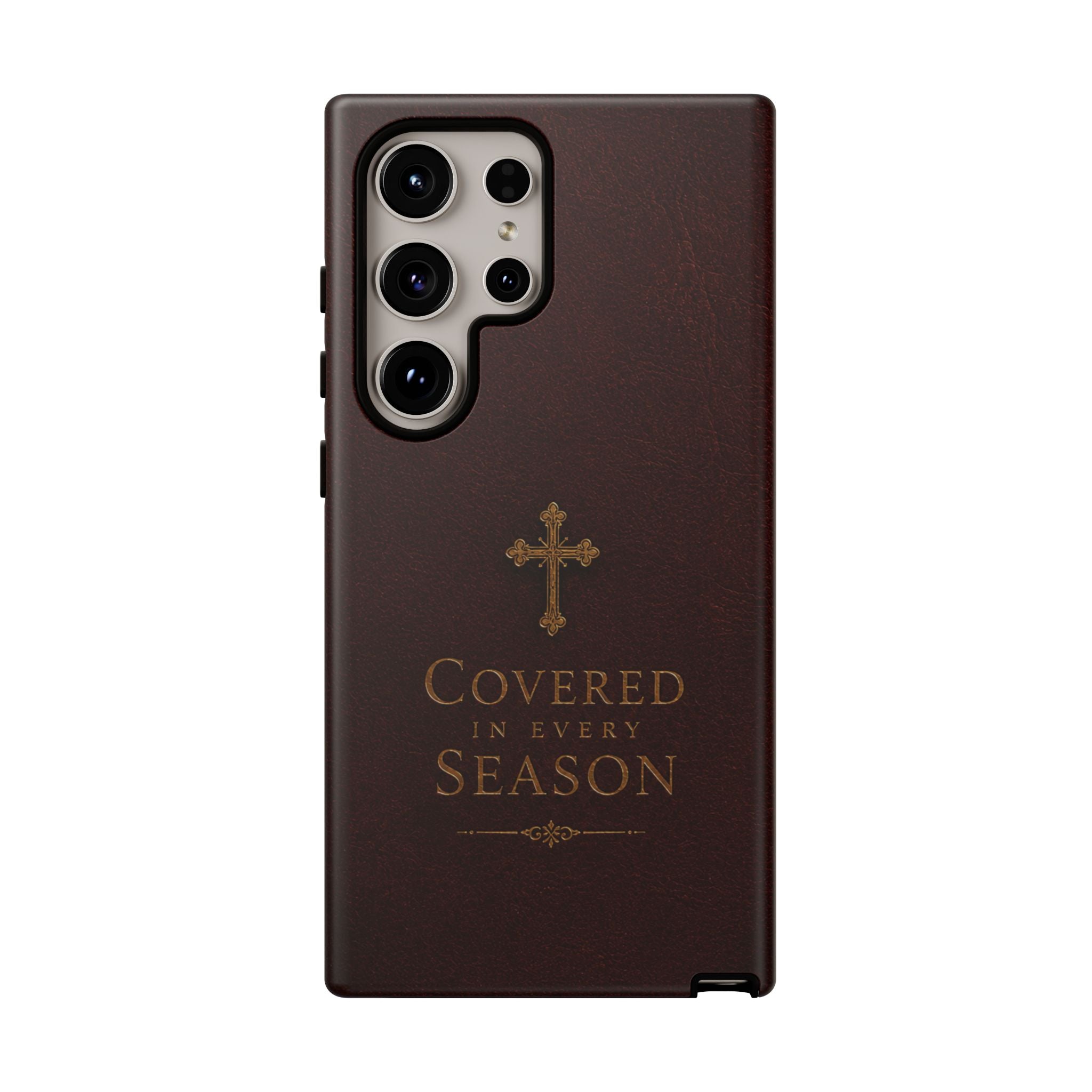 Covered in Every Season Christian Cross Phone Case
