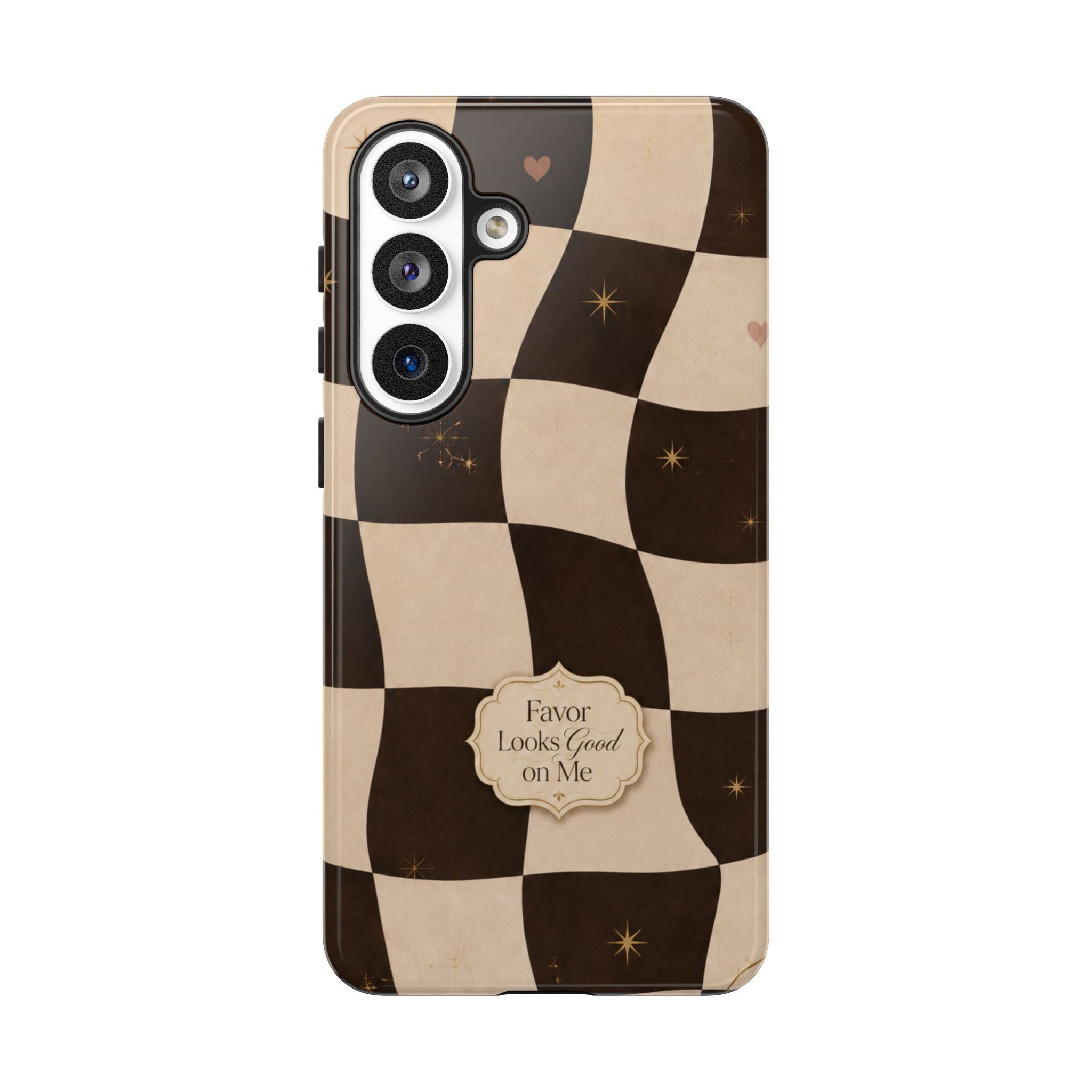 Favor Looks Good on Me Vintage Checkerboard Phone Case