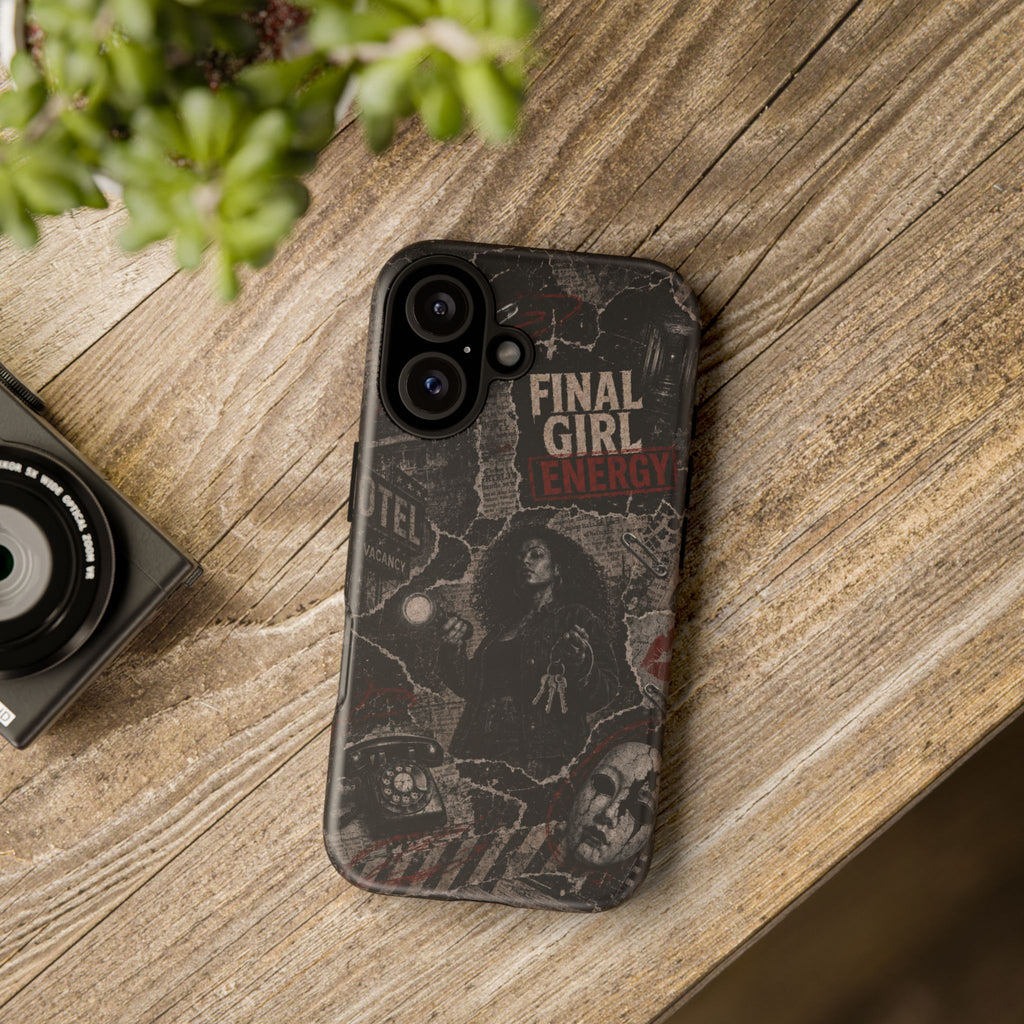 Final Girl Energy Horror Collage Phone Case