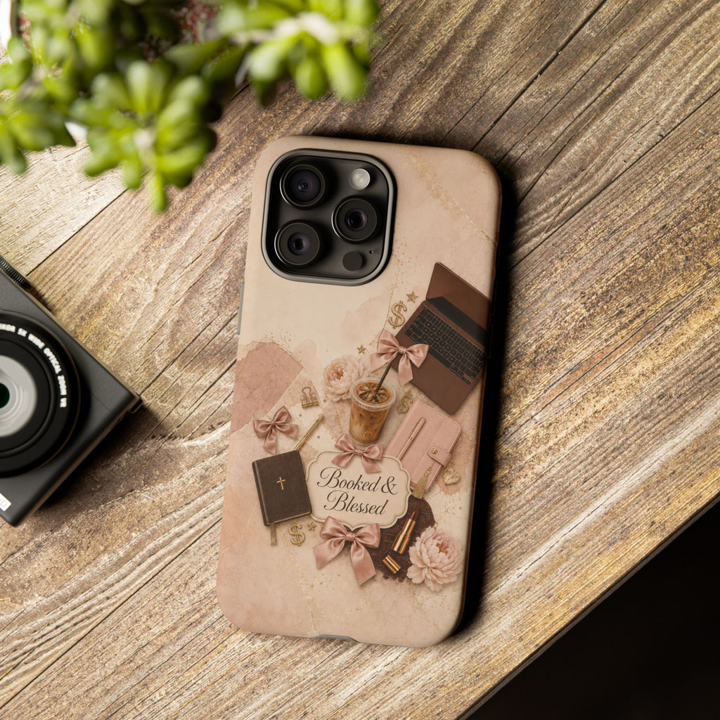Booked & Blessed Christian Book Lover Phone Case