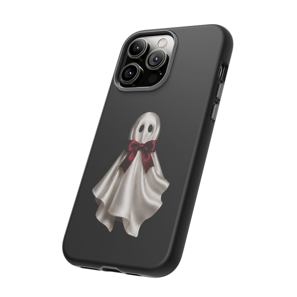 Burgundy Bow Ghost Spooky Phone Case