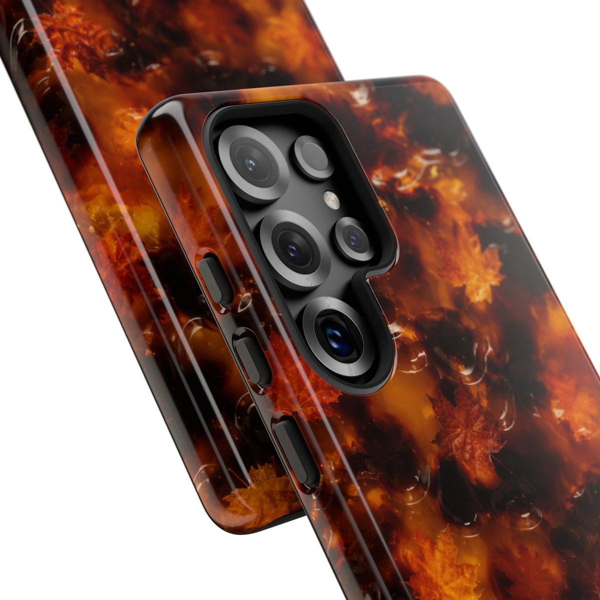 Amber Autumn Maple Leaf Phone Case