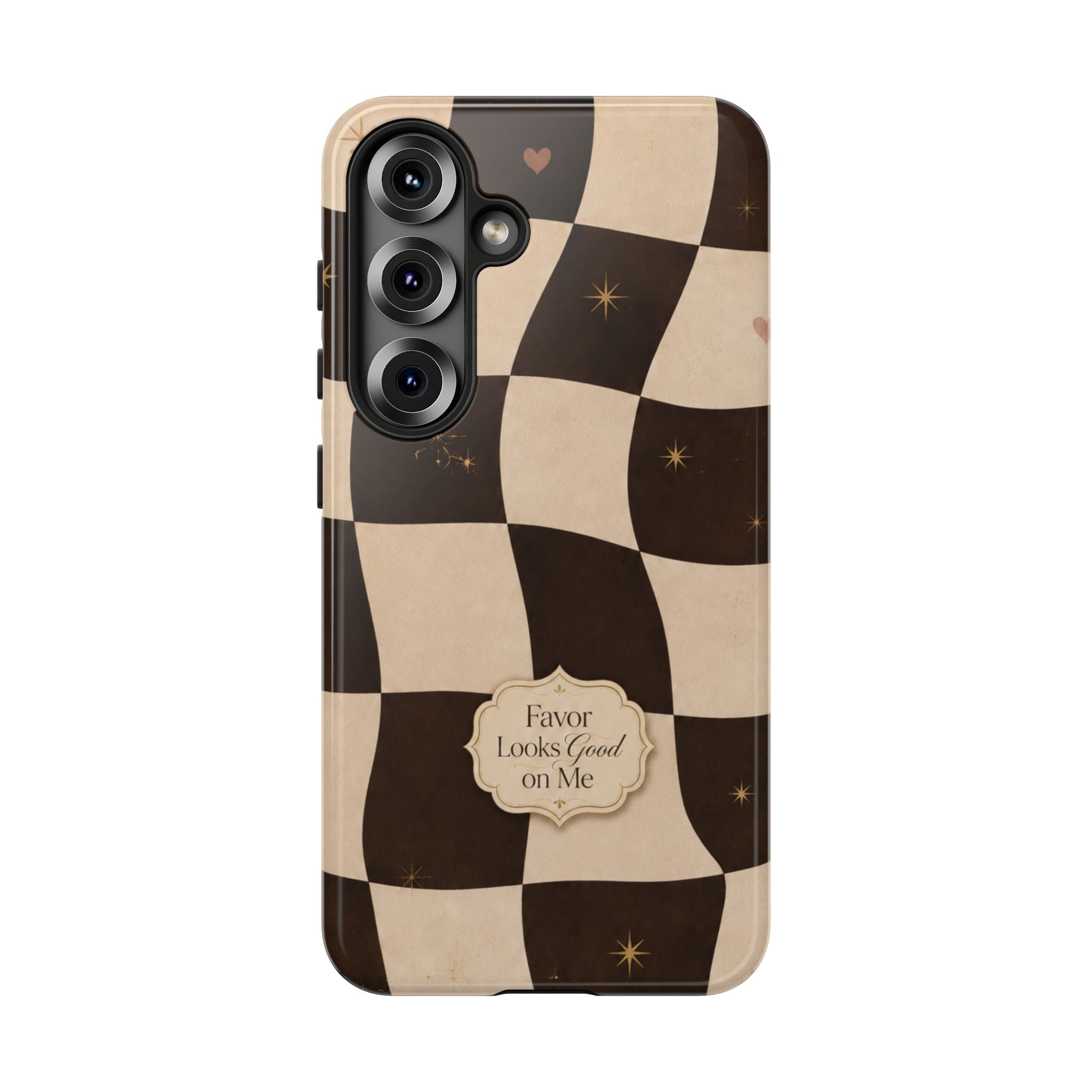 Favor Looks Good on Me Vintage Checkerboard Phone Case