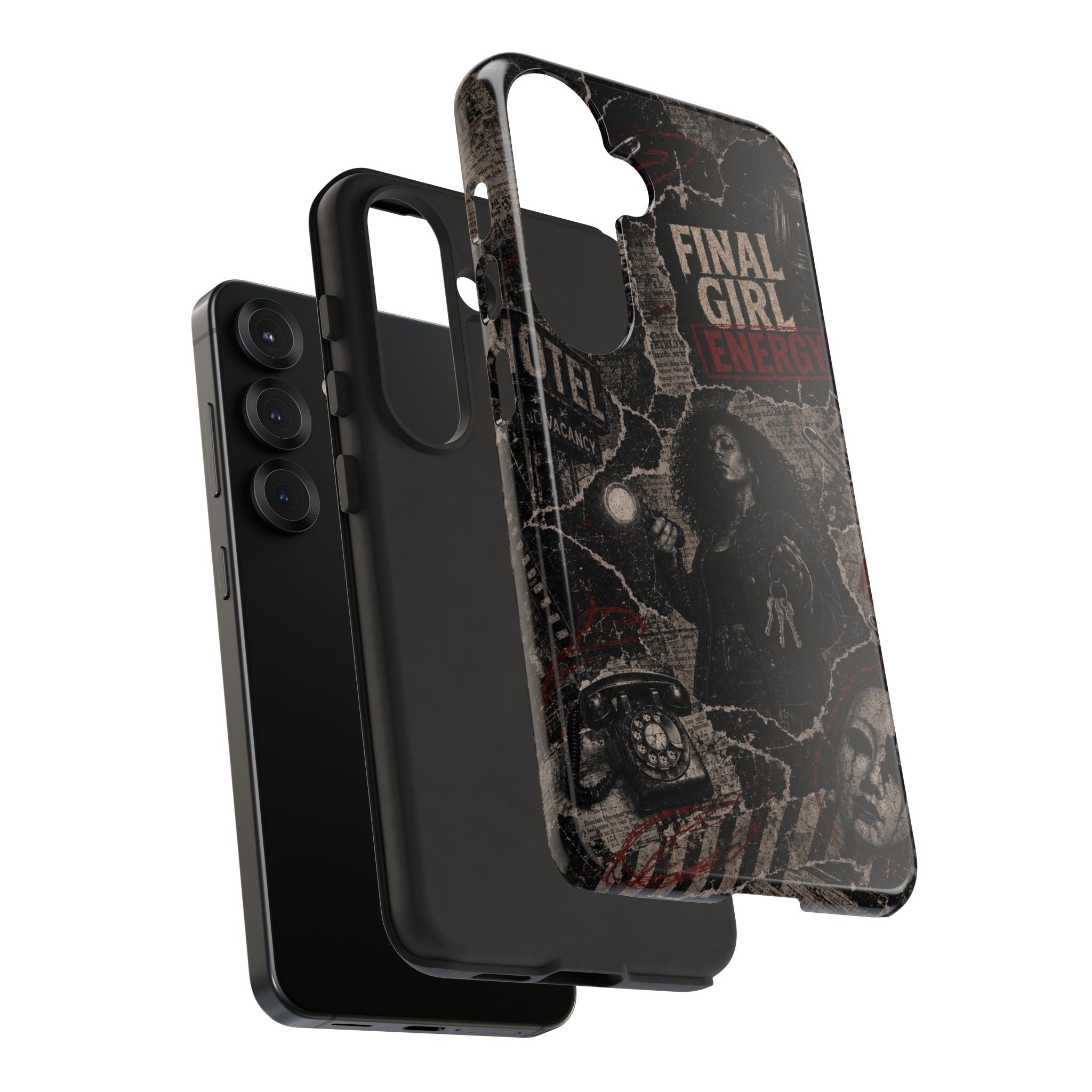 Final Girl Energy Horror Collage Phone Case