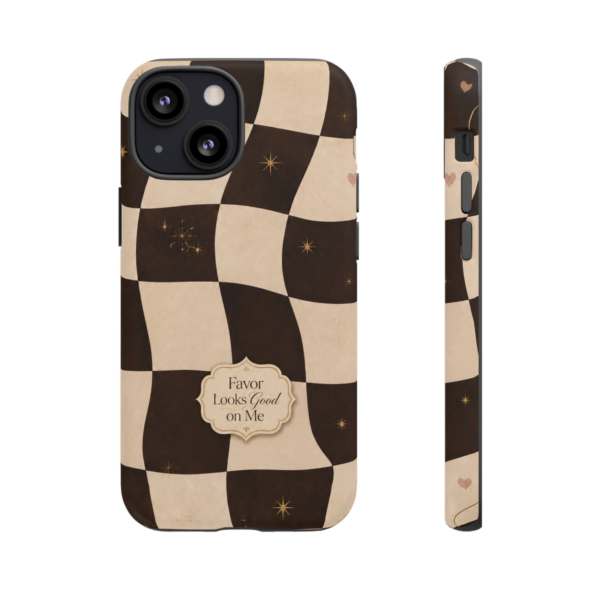 Favor Looks Good on Me Vintage Checkerboard Phone Case