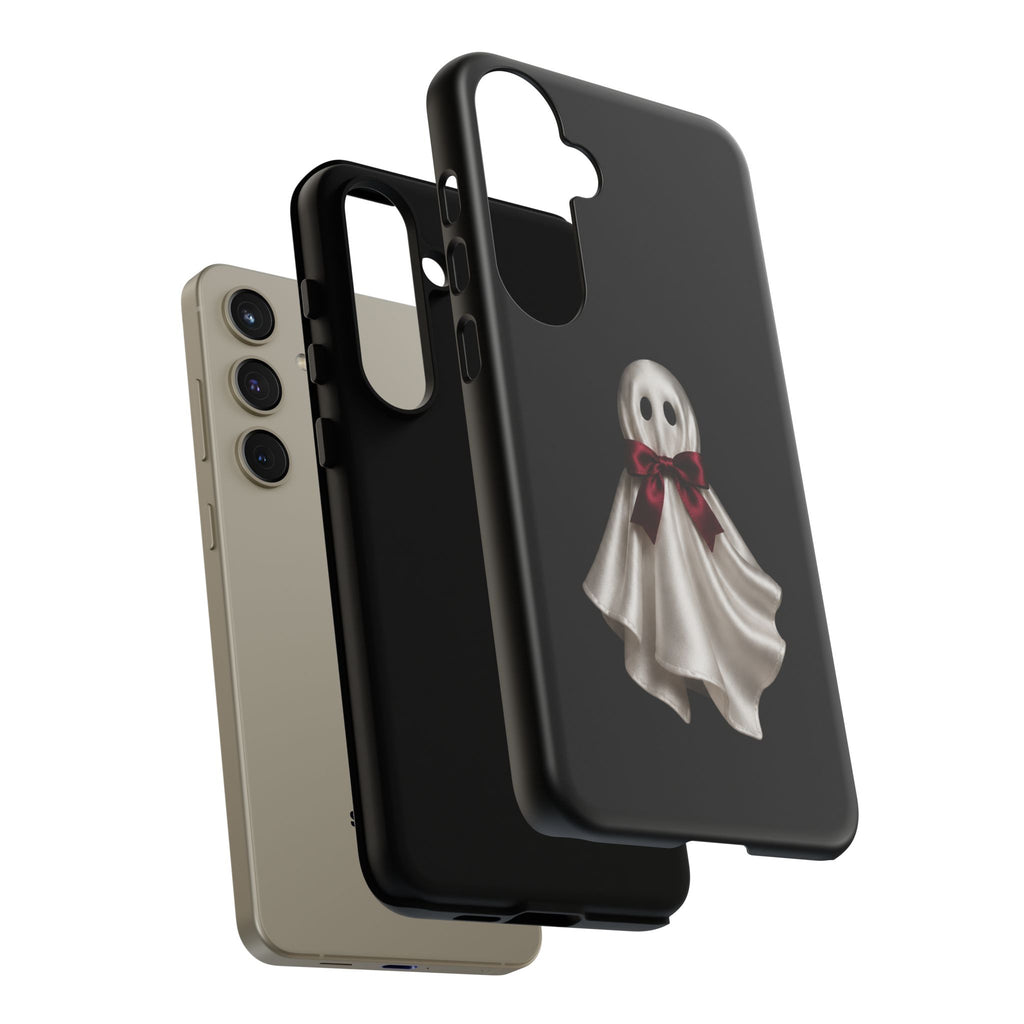 Burgundy Bow Ghost Spooky Phone Case