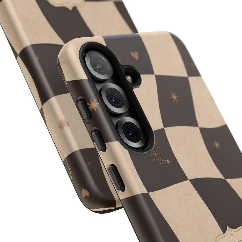 Favor Looks Good on Me Vintage Checkerboard Phone Case