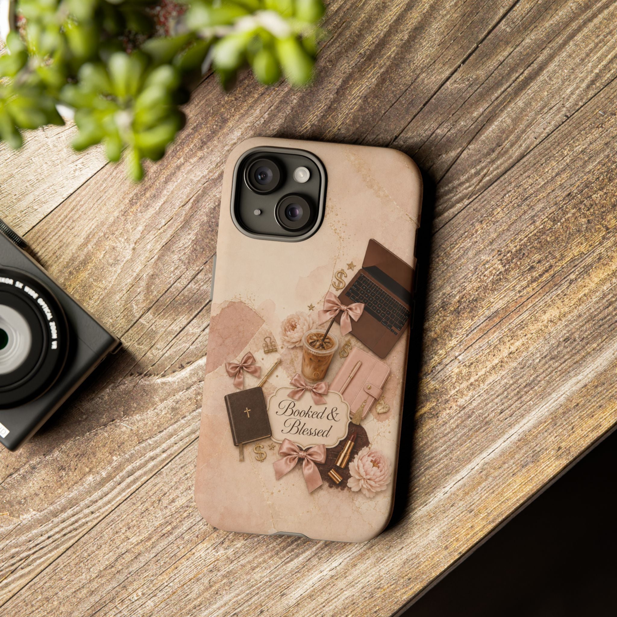 Booked & Blessed Christian Book Lover Phone Case