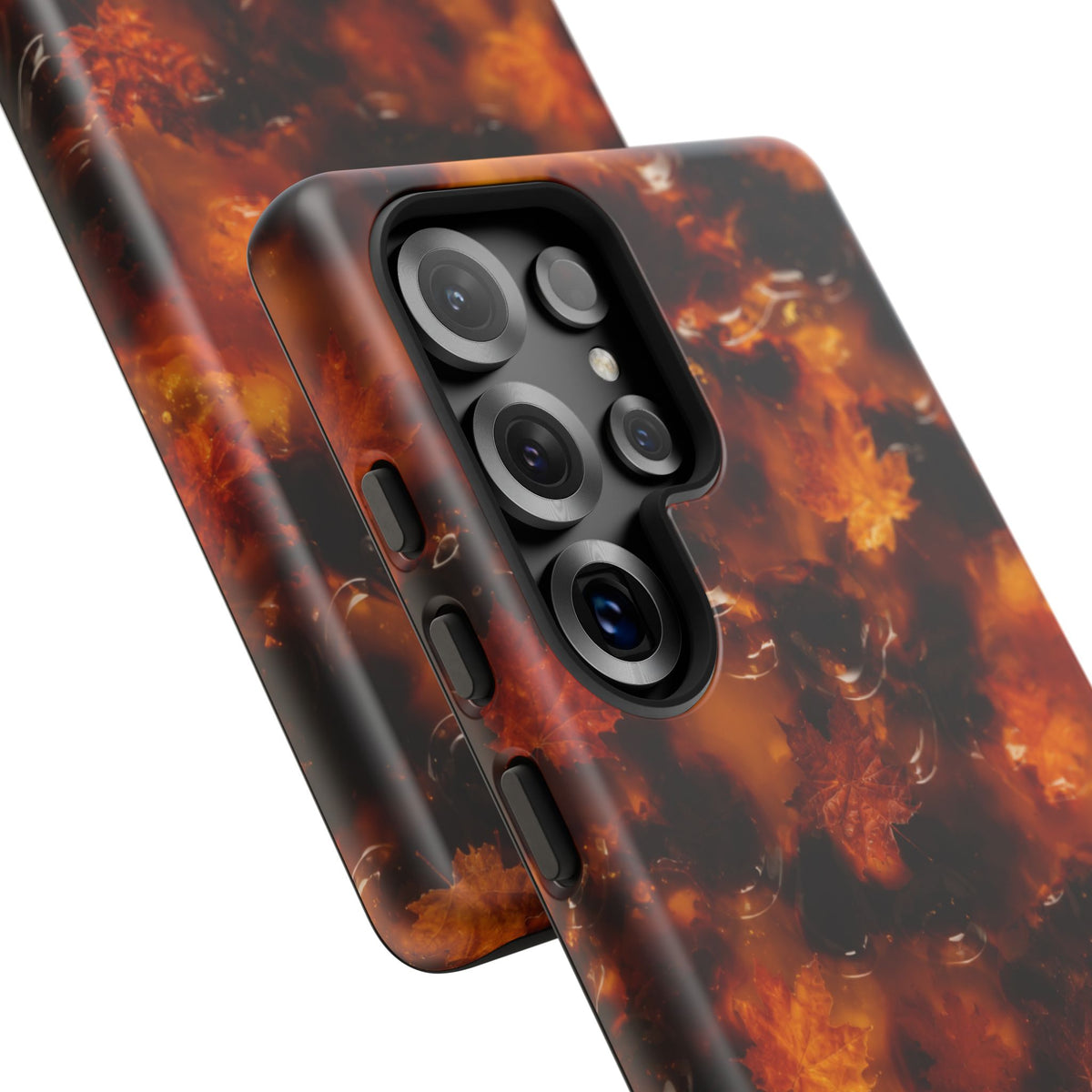 Amber Autumn Maple Leaf Phone Case