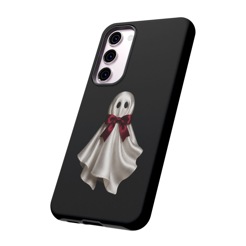 Burgundy Bow Ghost Spooky Phone Case