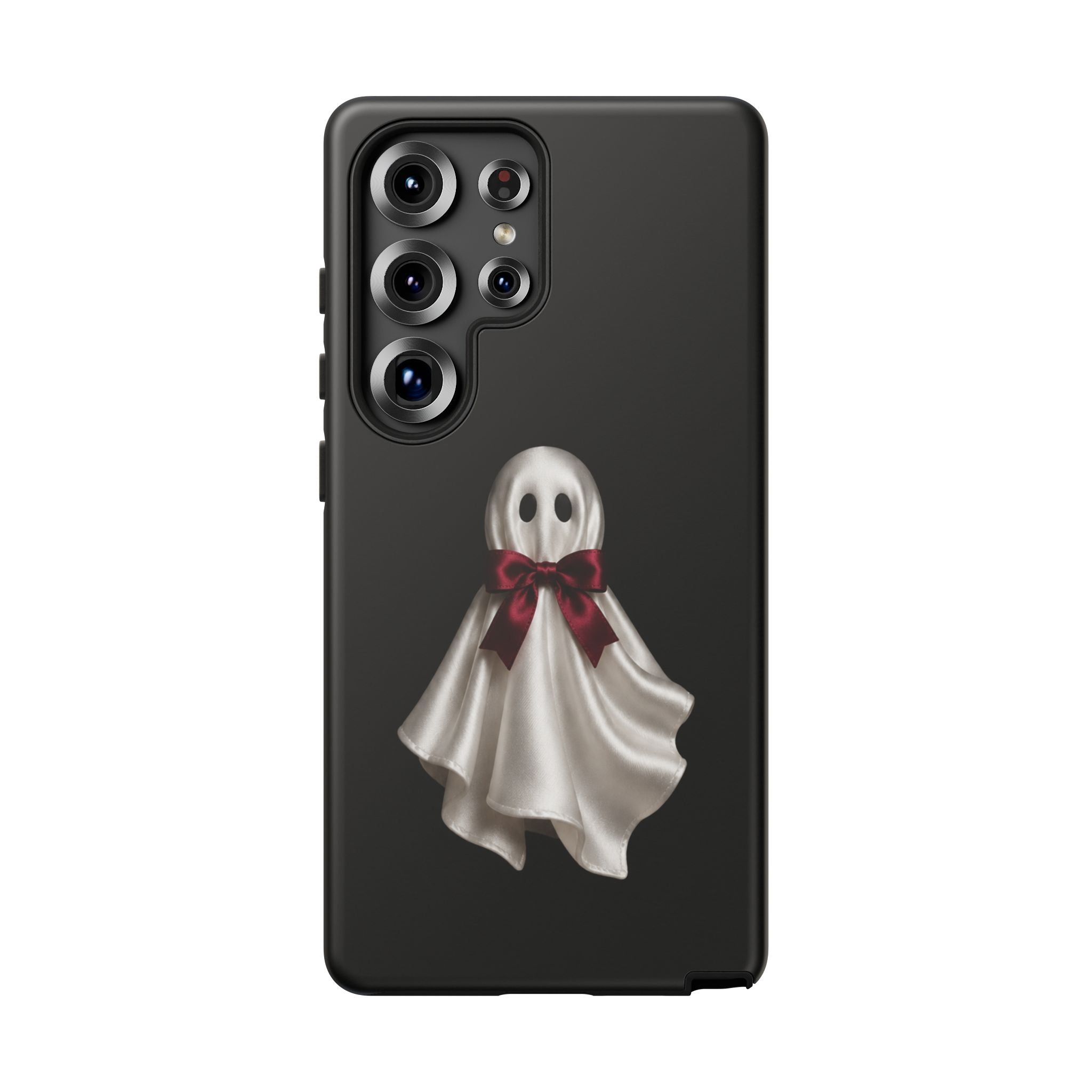 Burgundy Bow Ghost Spooky Phone Case