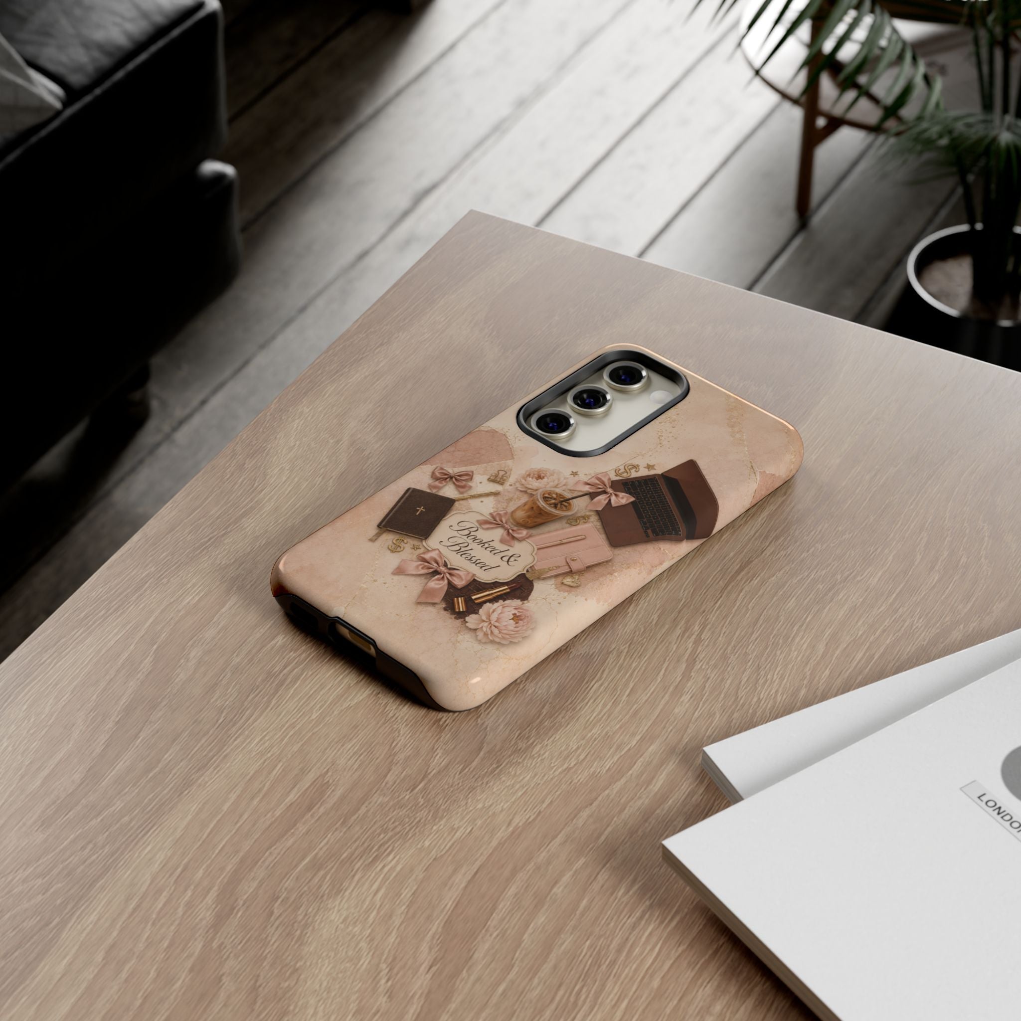 Booked & Blessed Christian Book Lover Phone Case