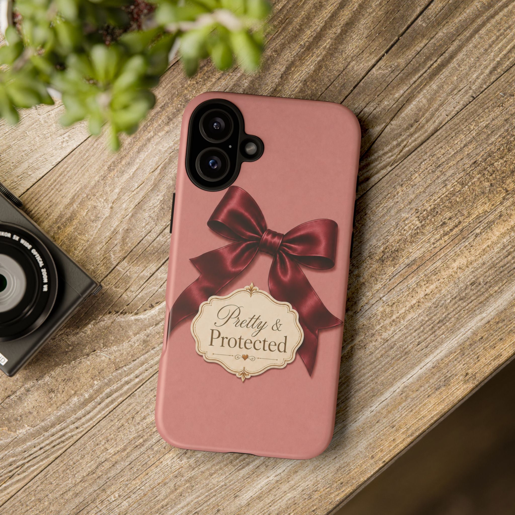 Pretty & Protected Bow Christian Phone Case