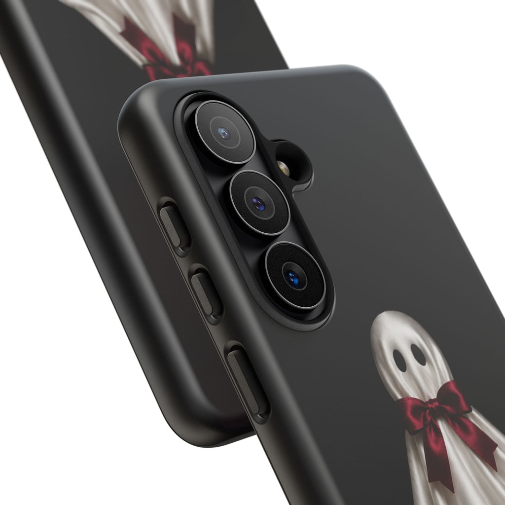 Burgundy Bow Ghost Spooky Phone Case