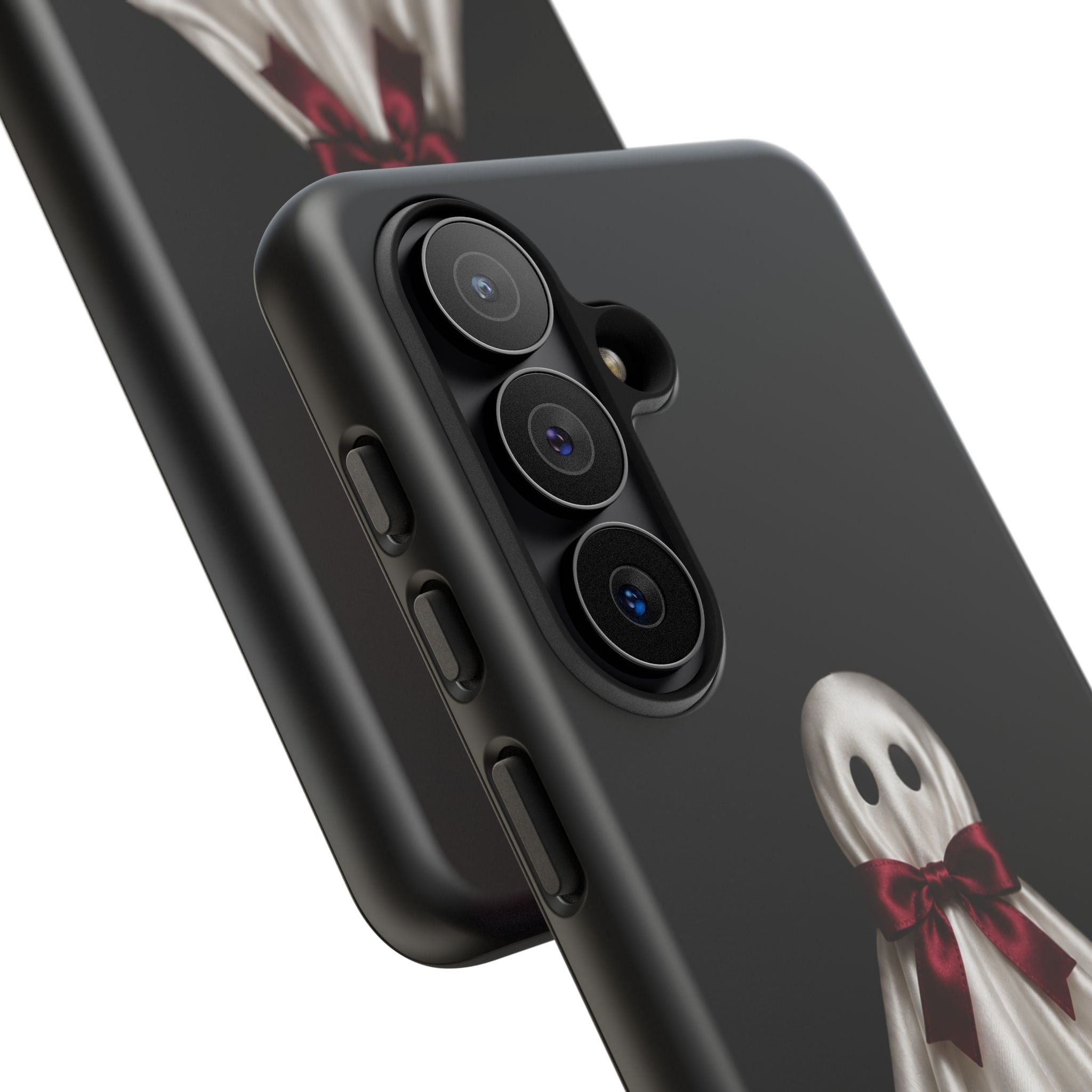 Burgundy Bow Ghost Spooky Phone Case