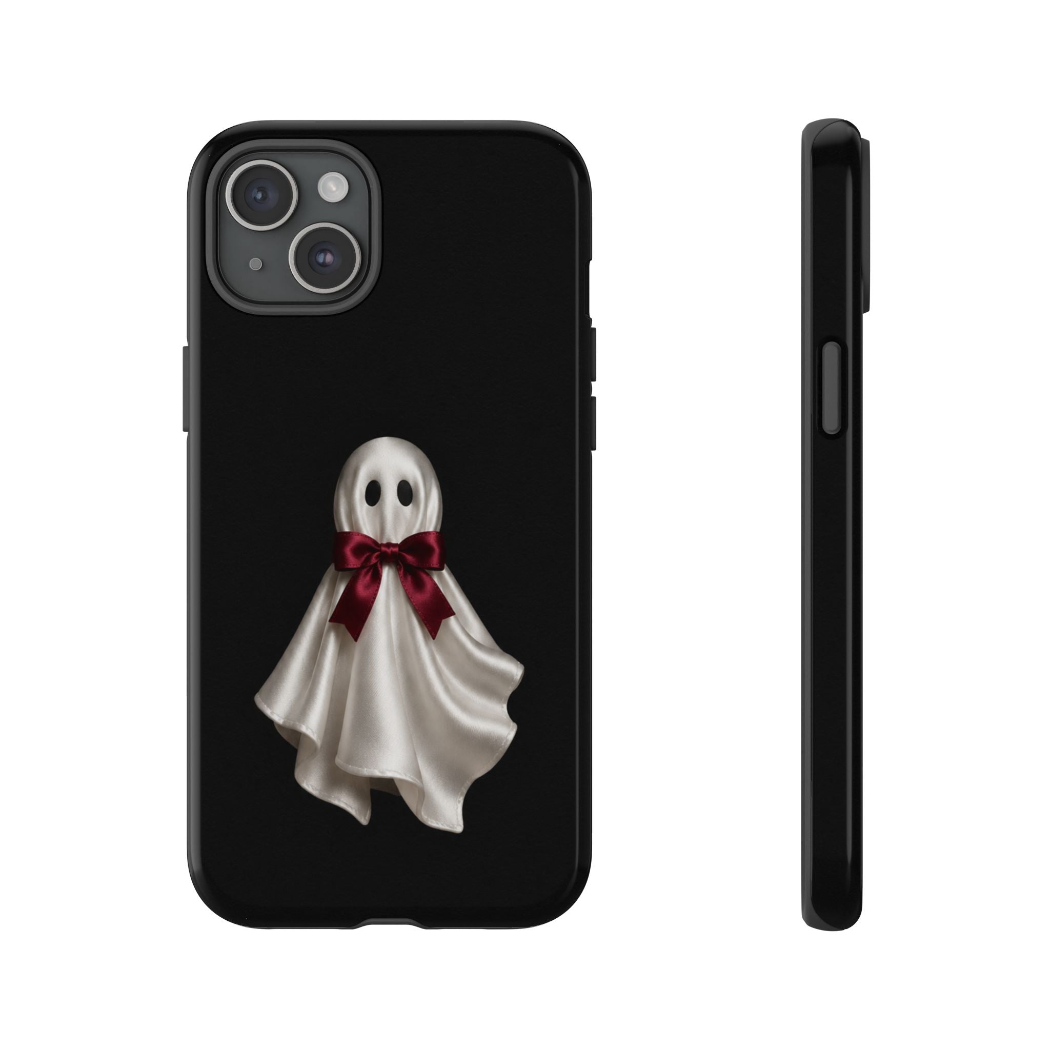 Burgundy Bow Ghost Spooky Phone Case