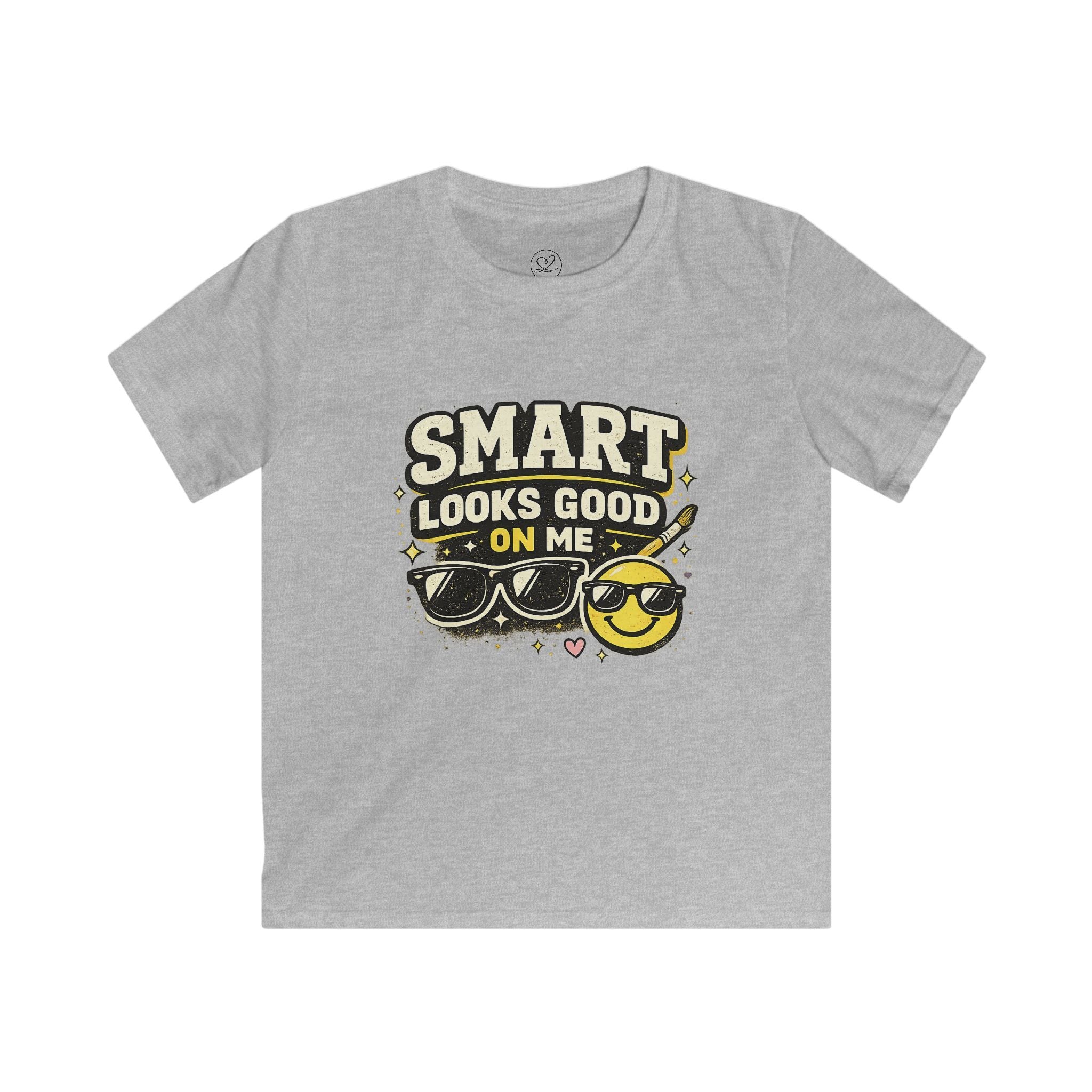 Kids Tee - "Smart Looks Good On Me" Cute Sunglasses Graphic