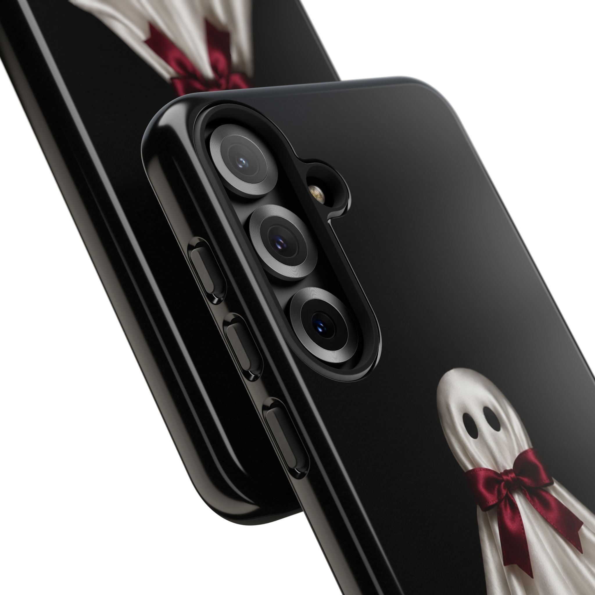 Burgundy Bow Ghost Spooky Phone Case