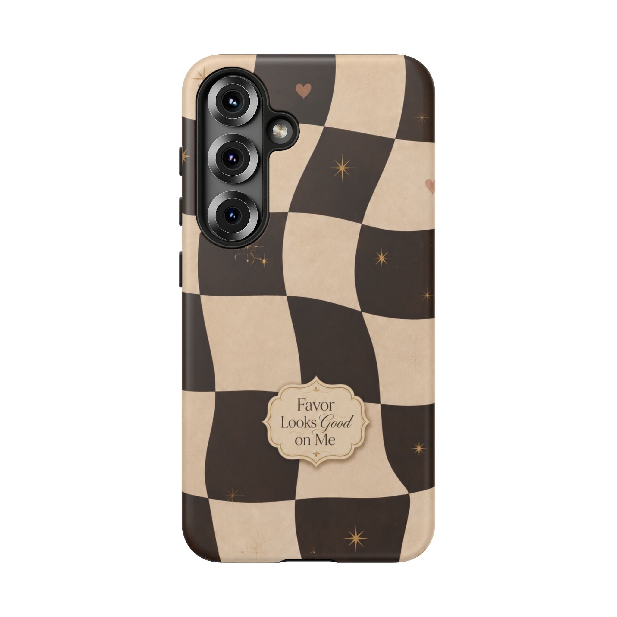 Favor Looks Good on Me Vintage Checkerboard Phone Case